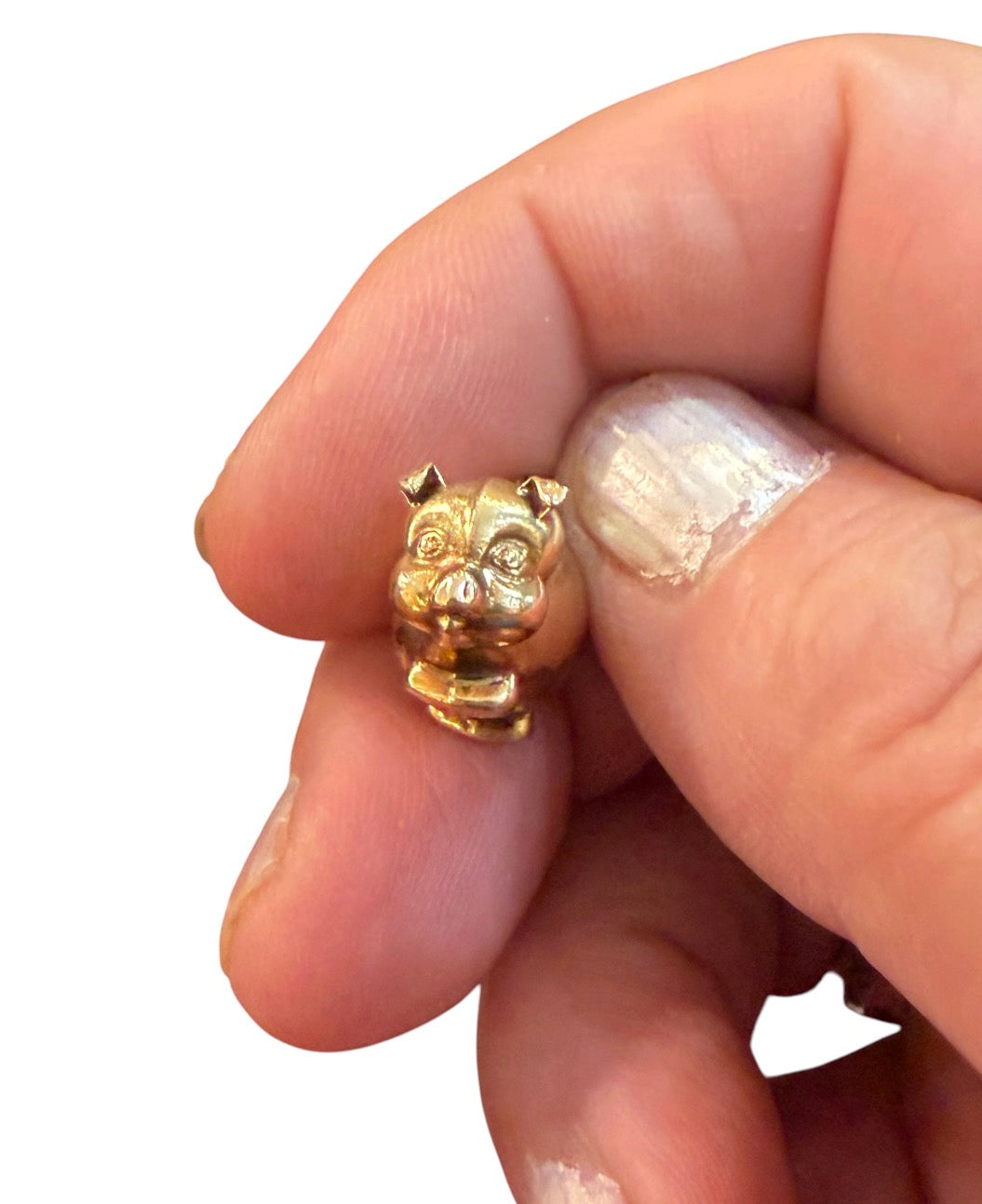 9ct vintage pig charm, circa 1979 by WHC 1.48g Hollow.