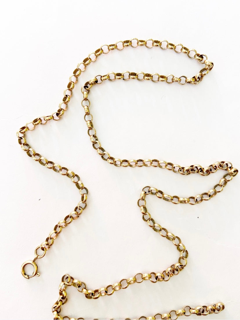 9ct vintage belcher chain 20 inches long 8.4g