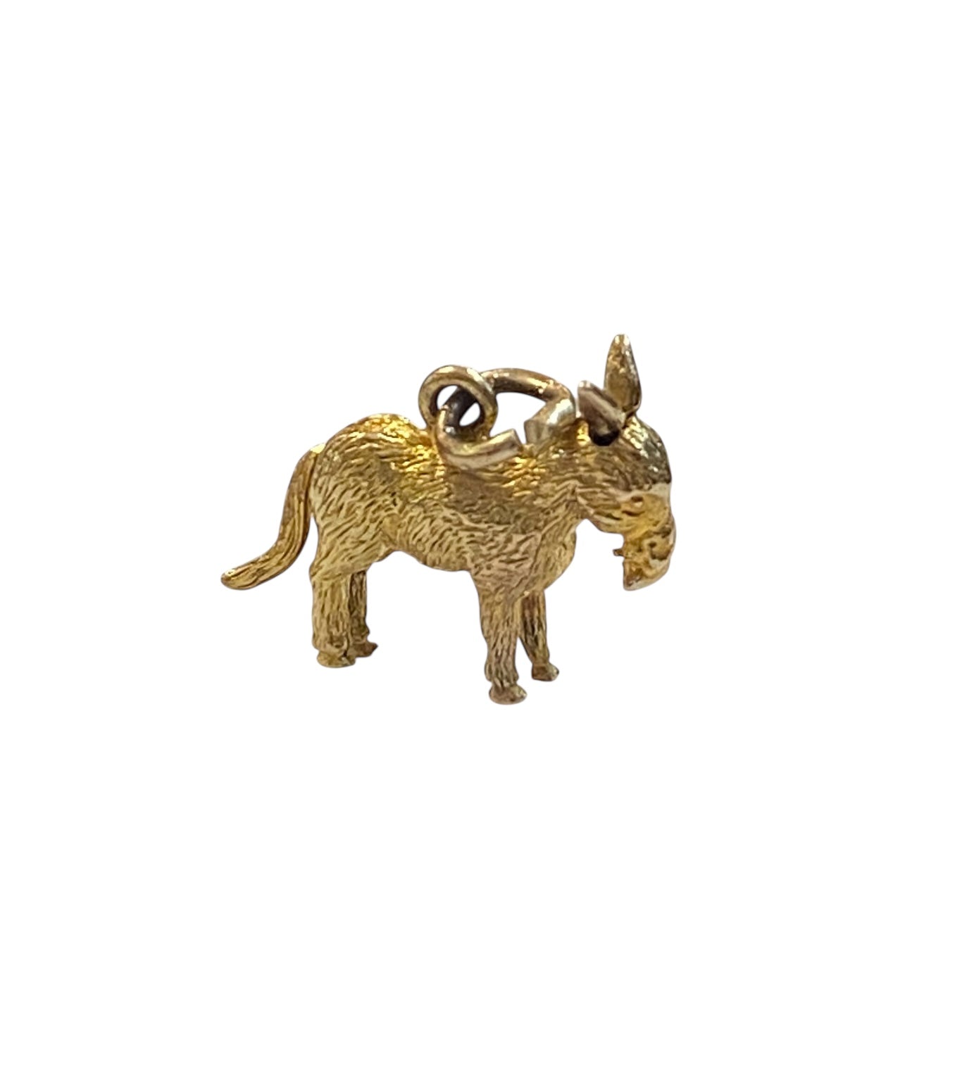 9ct vintage donkey charm with moving ears circa 1968
