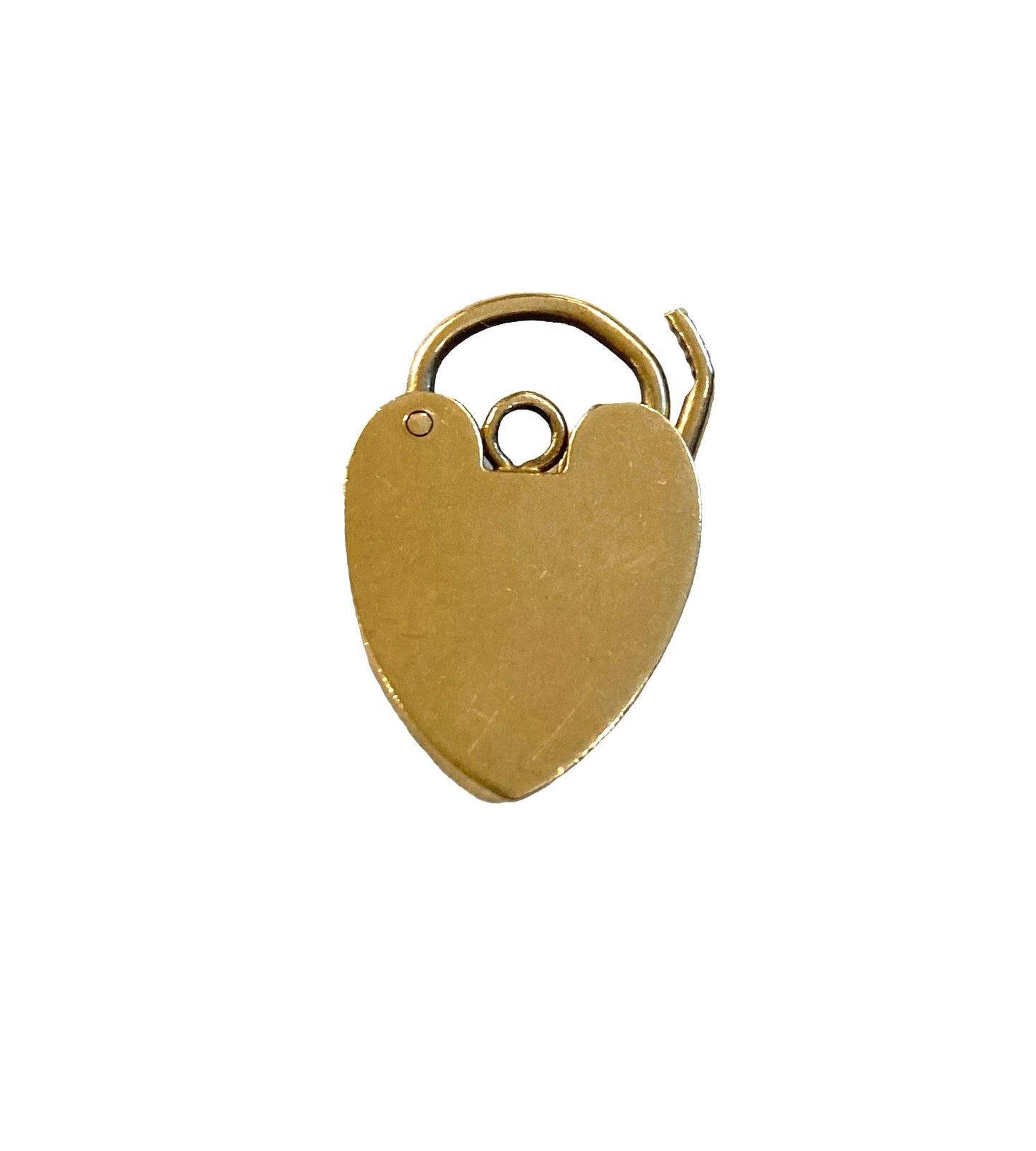 9ct vintage gold ornate padlock / pendant