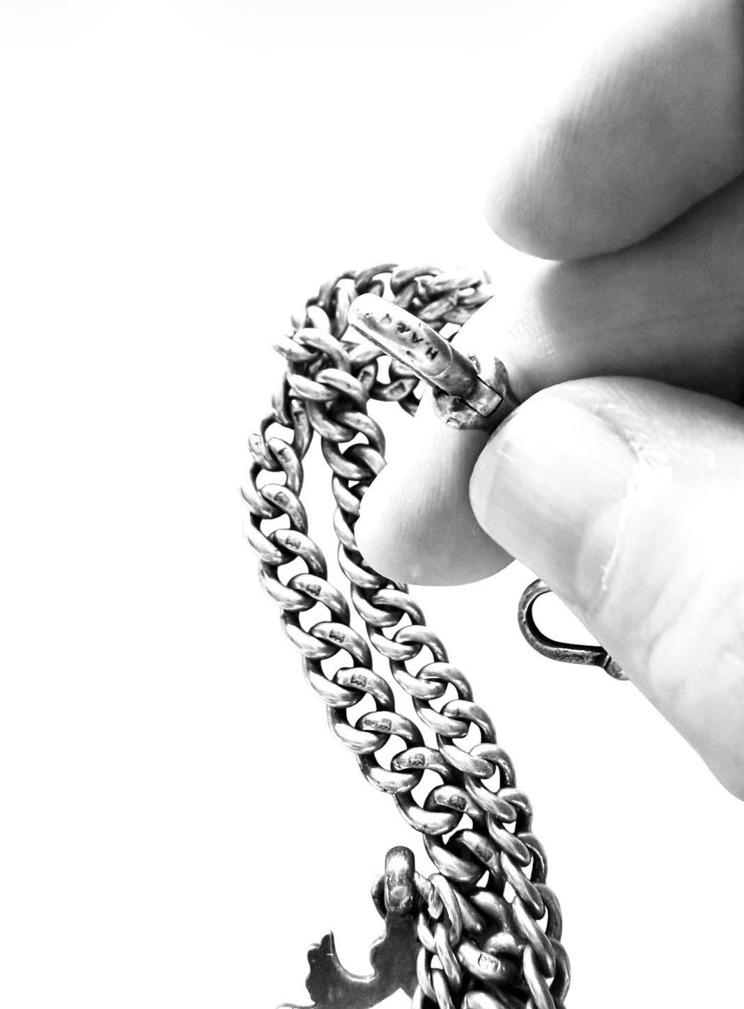 Antique Albert chain circa 1900 19 inches long, 64.3g