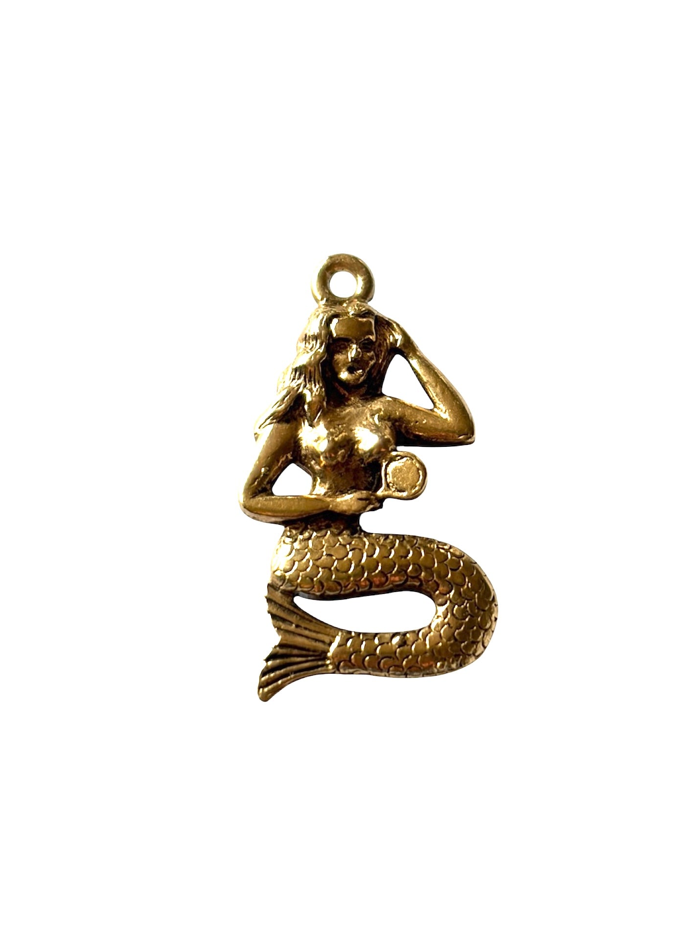 9ct vintage mermaid charm circa 1963 3.42g maker ppld