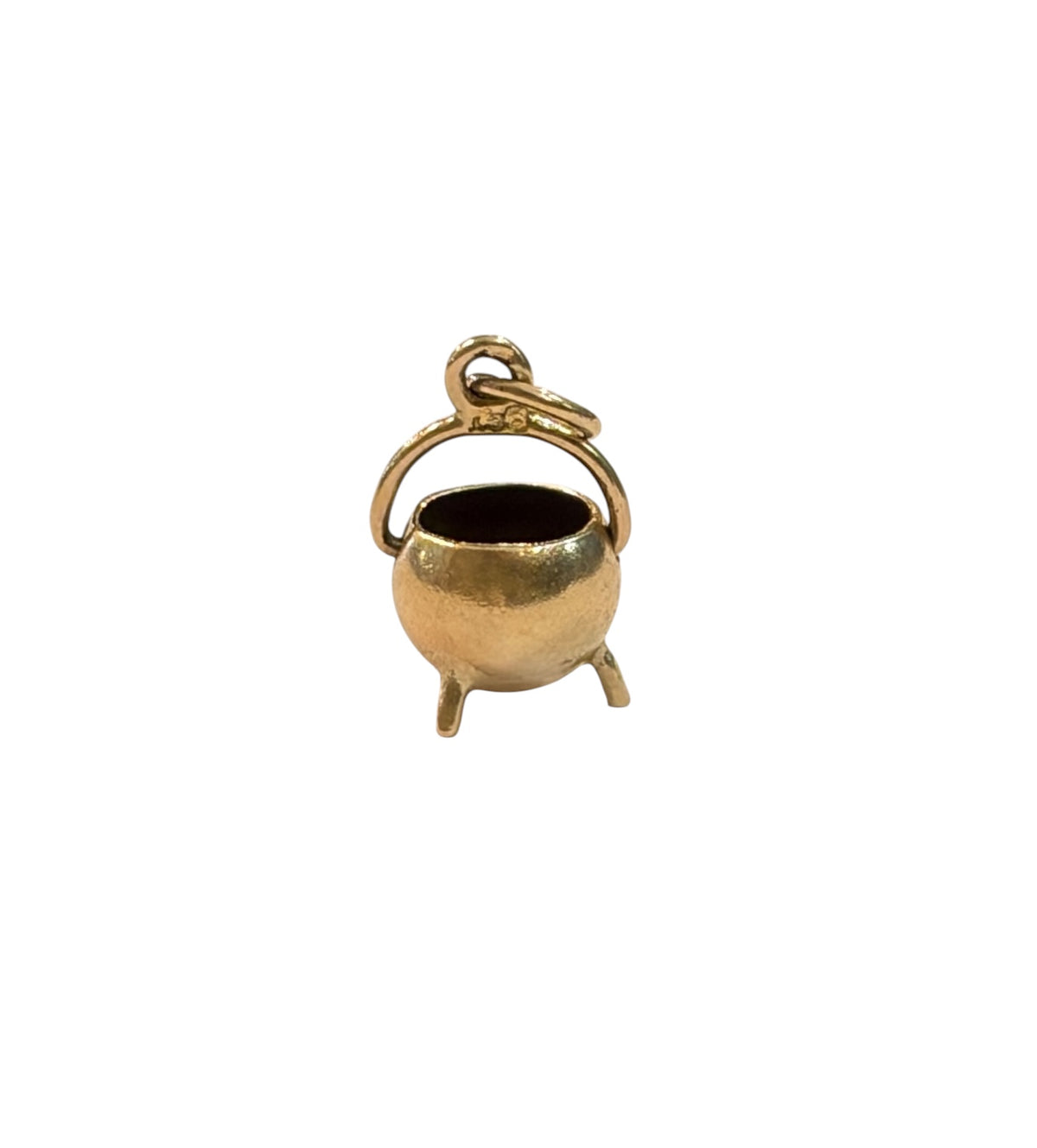 9ct vintage cauldron charm. 0.74 g small charms