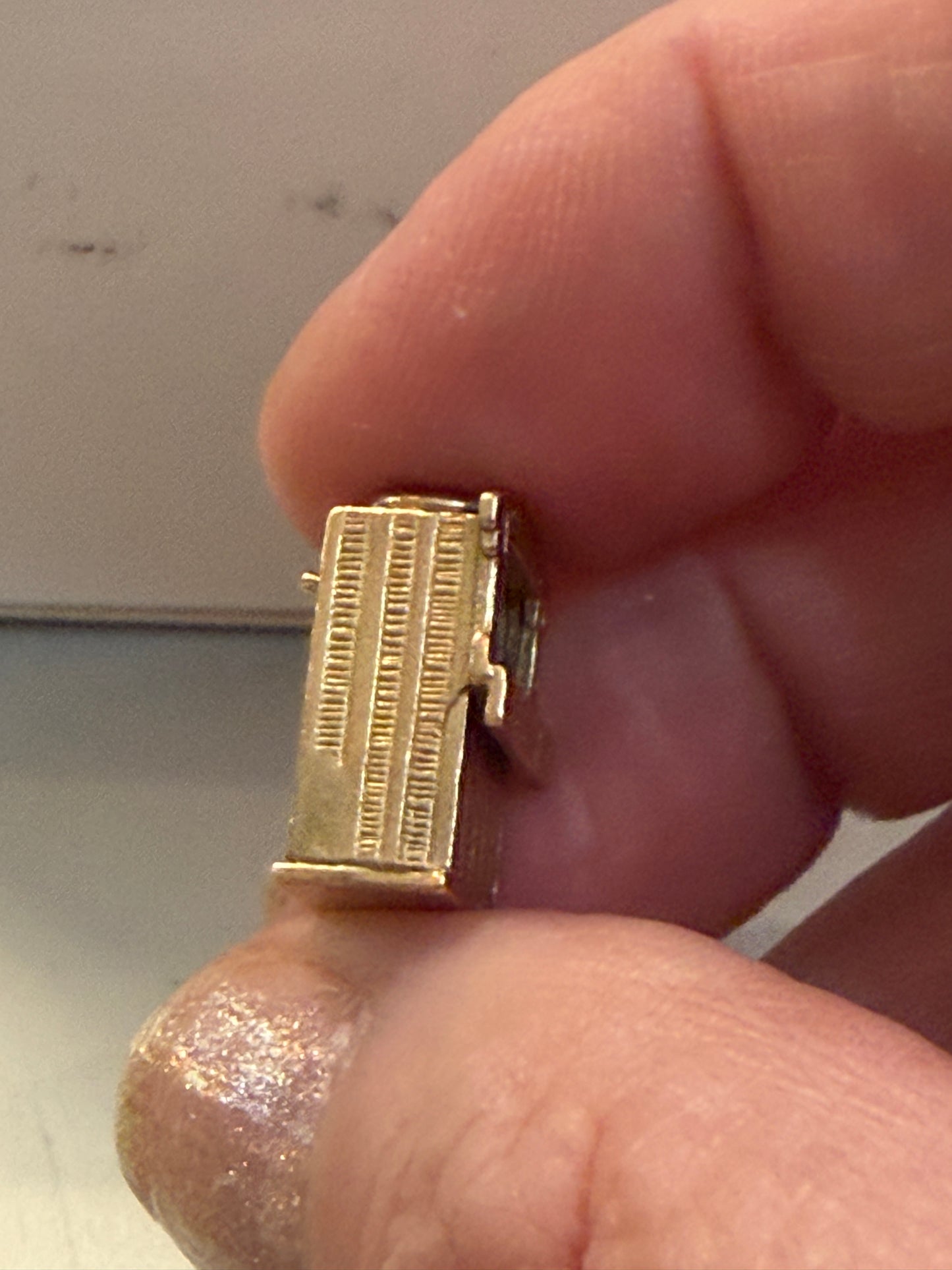9ct vintage punch and judy charm, articulated charm circa 1959