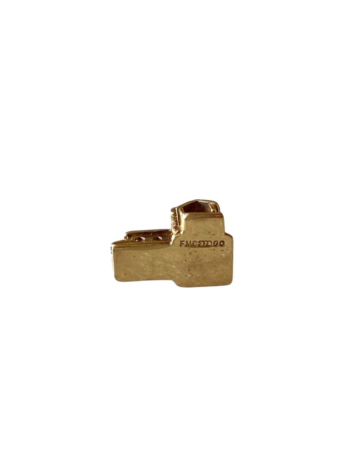 9ct vintage church charm opening with a wedding inside. circa 1961