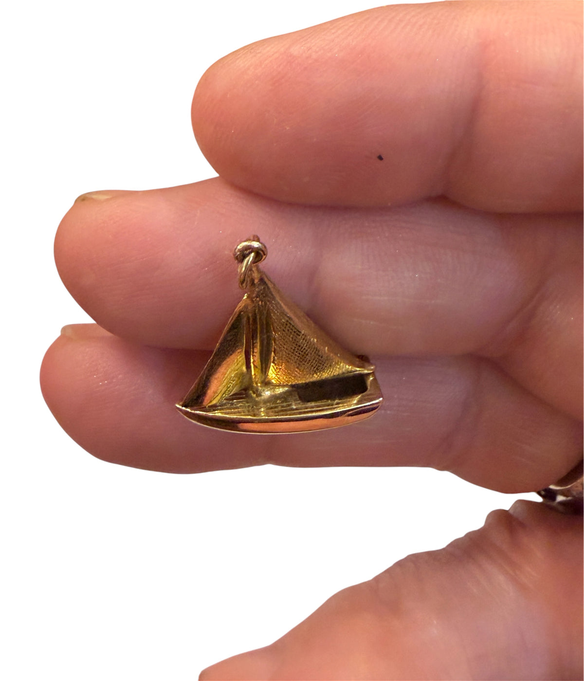 9ct vintage yacht charm / pendant by Georg Jensen circa 1965