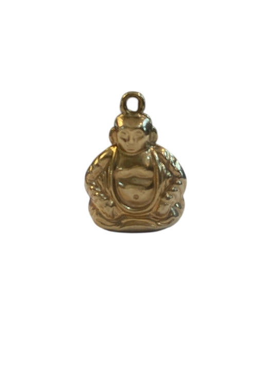 9ct vintage buddha charm , hollow 0.6g