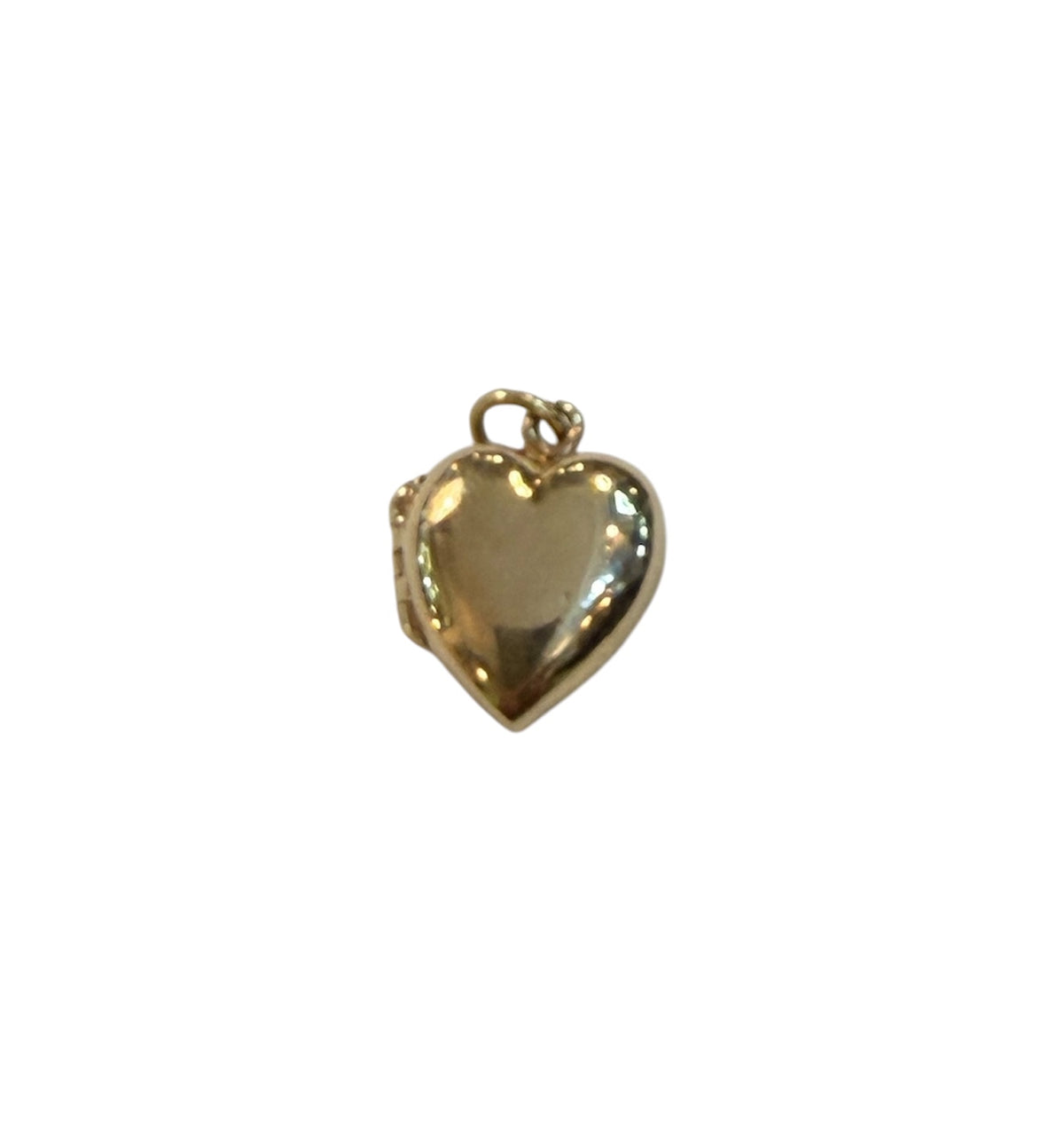 9ct vintage heart charm with couple embracing inside circa 1986 3.3g by ppld