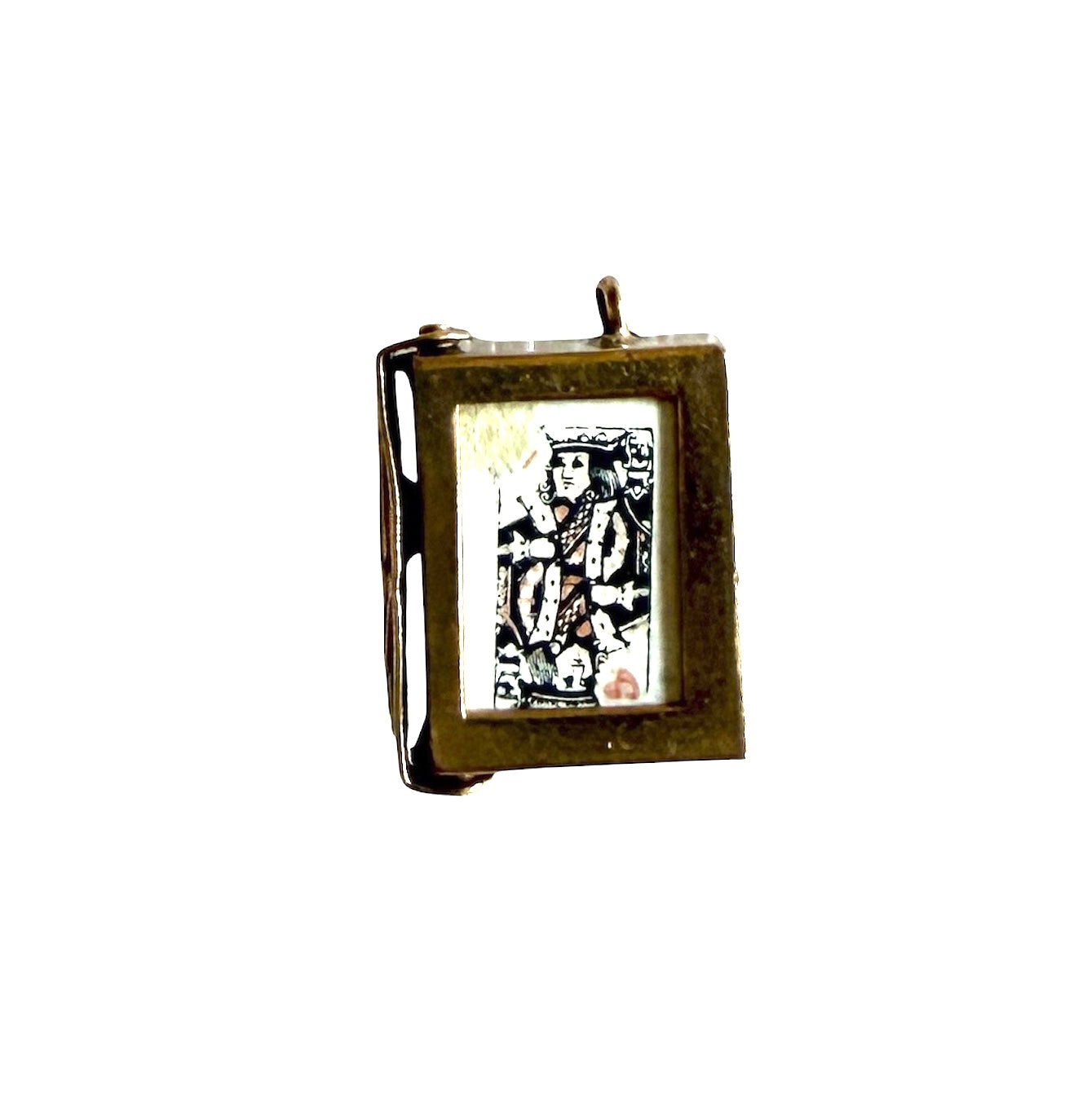 9ct vintage deck of cards charm by georg jensen circa 1957 2.20g