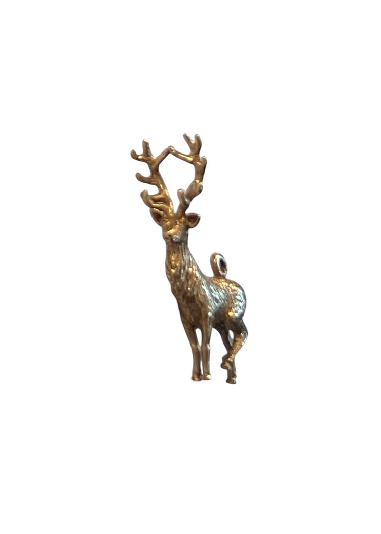 9ct vintage stag charm circa 1973