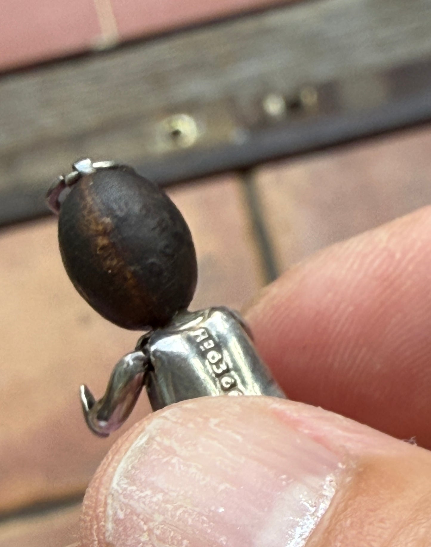 Antique WW1 Fumsup / touch wood charm / pendant circa 1912-1914