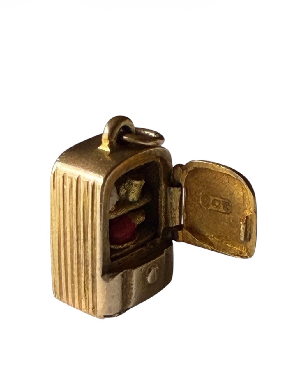 9ct vintage fridge charm / opening fridge charm 2.85