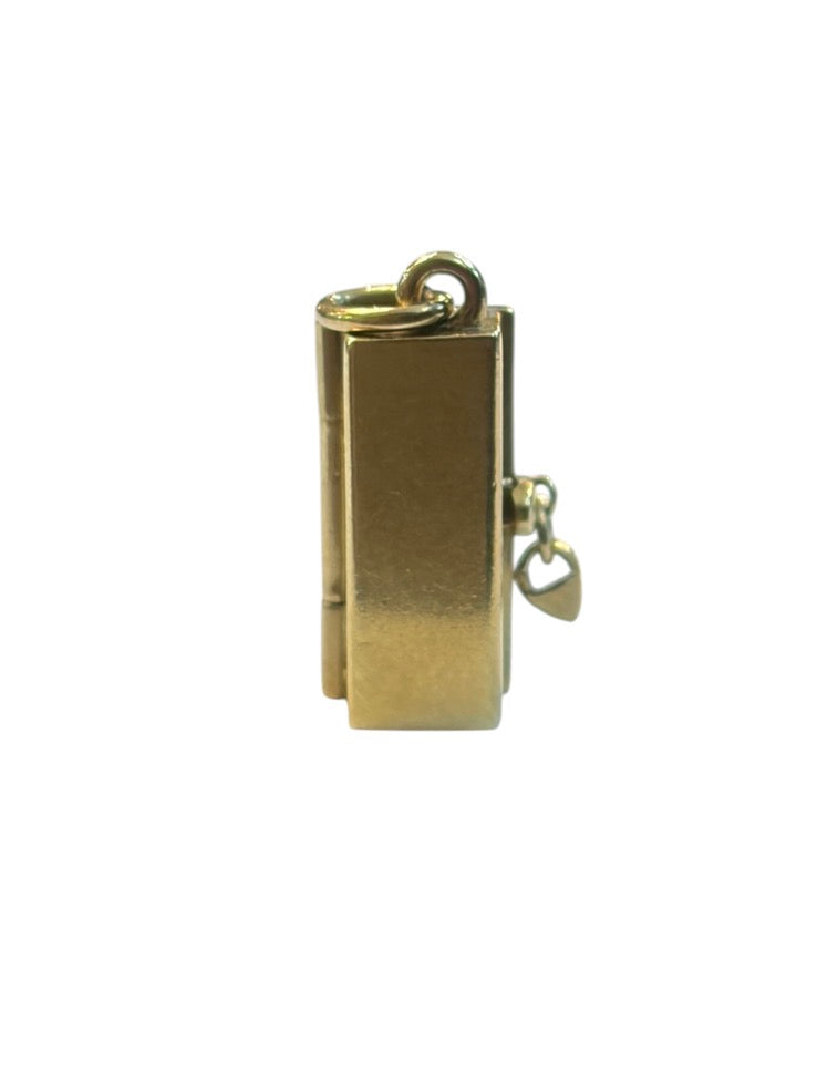 14ct vintage jail cell with convict inside 1.5g rare charm, fun charm