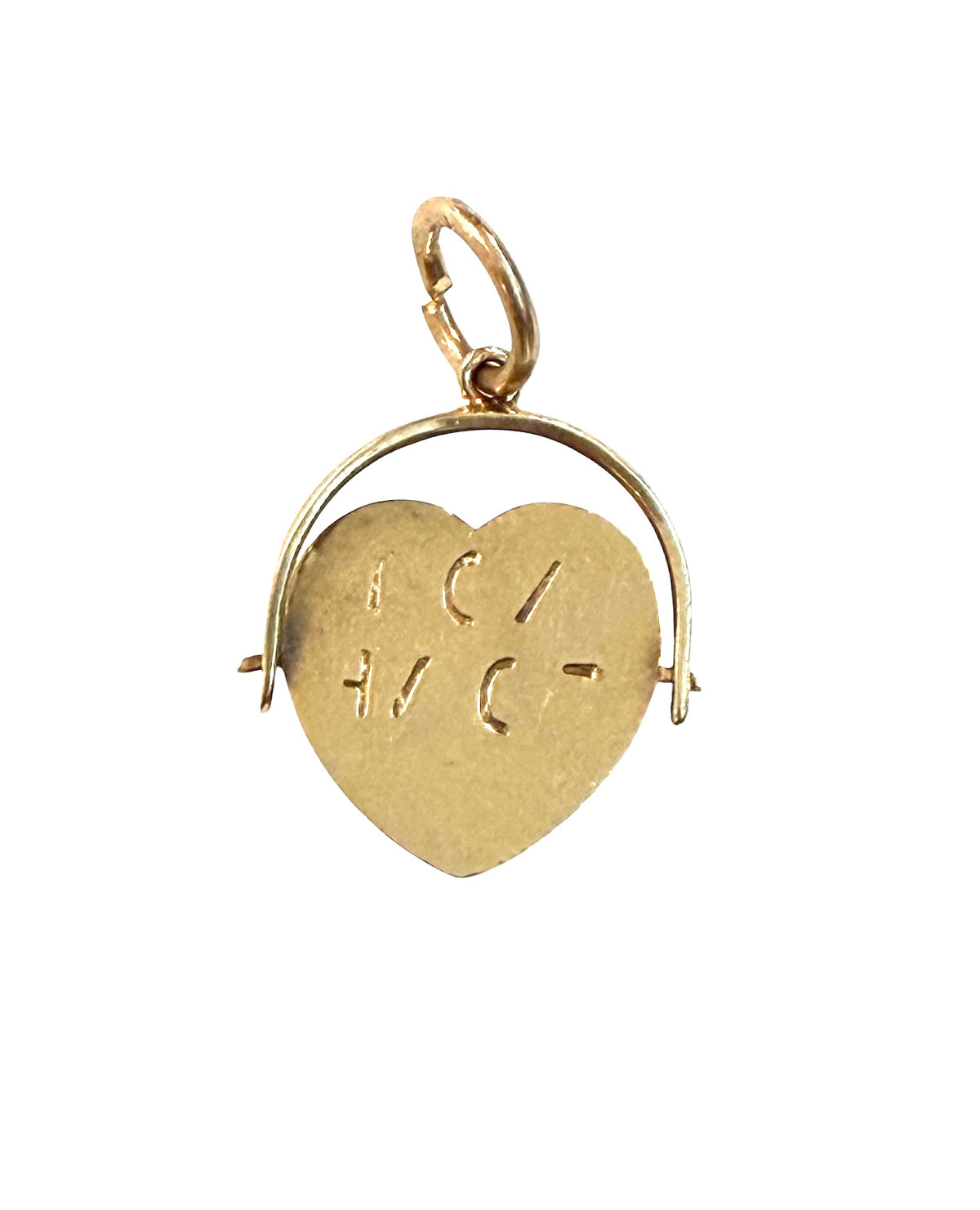 9ct vintage i love you spinner circa 1977 by WHC