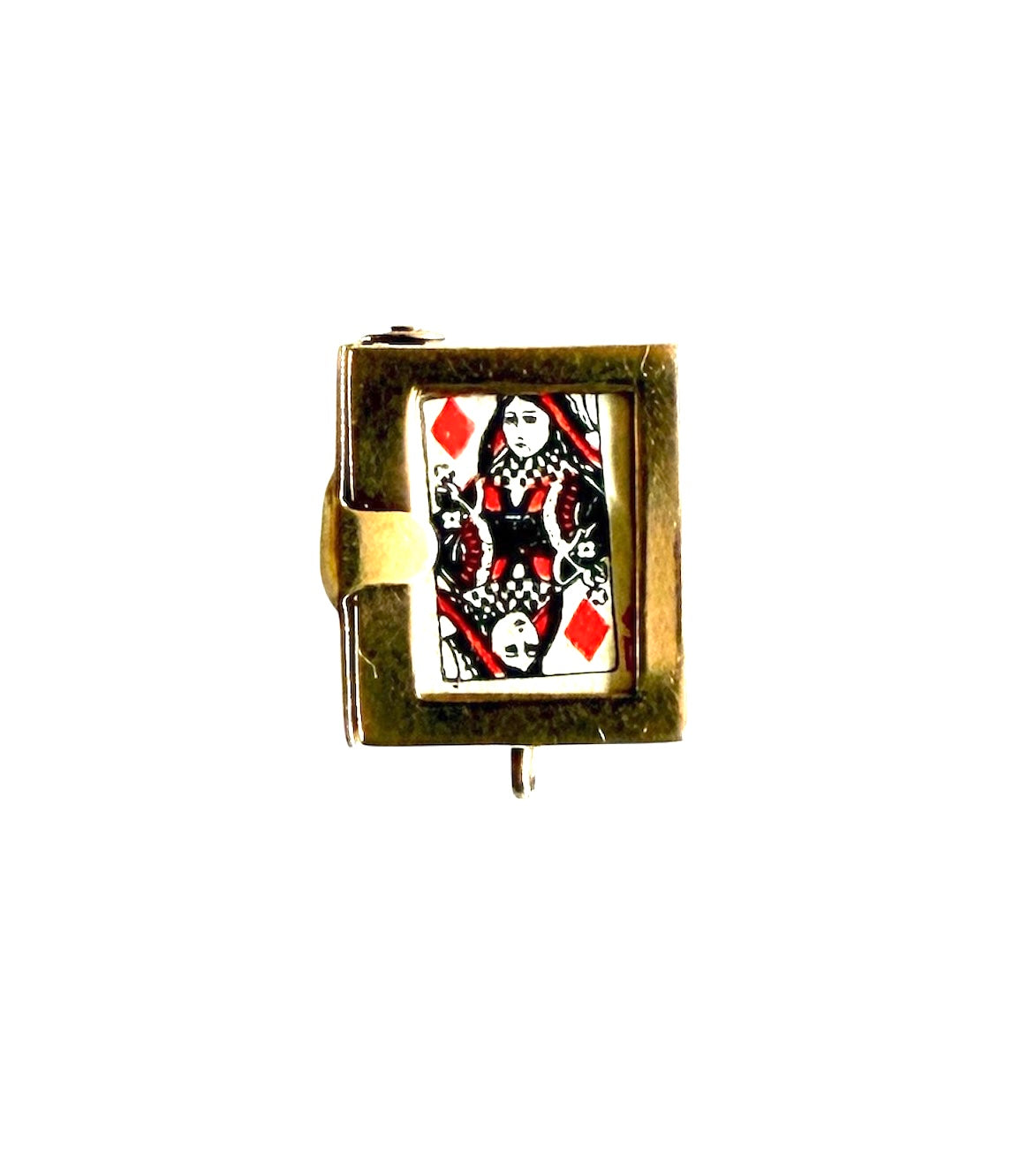 9ct vintage deck of cards charm by georg jensen circa 1958