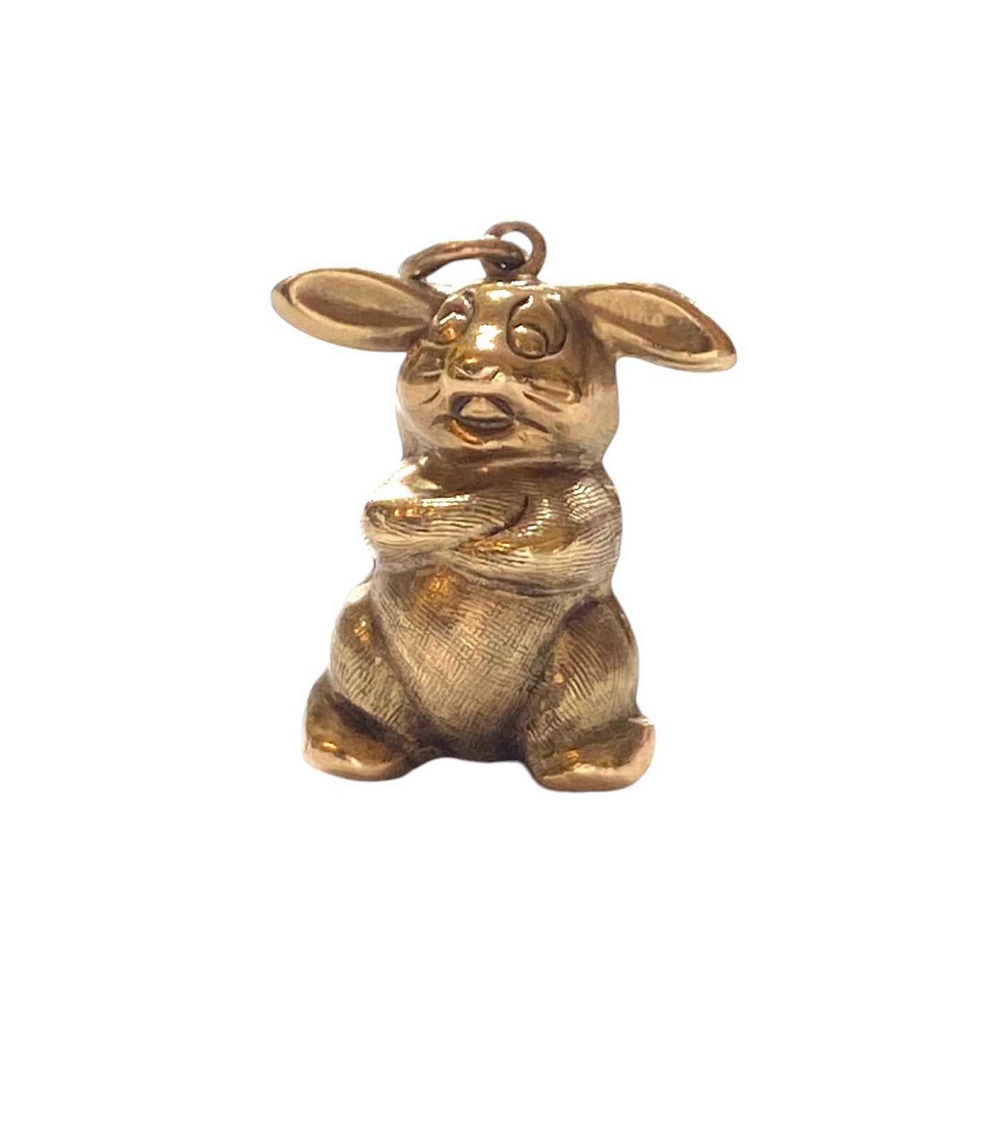 9ct vintage rabbit charm by Georg Jensen, rabbit with attitude