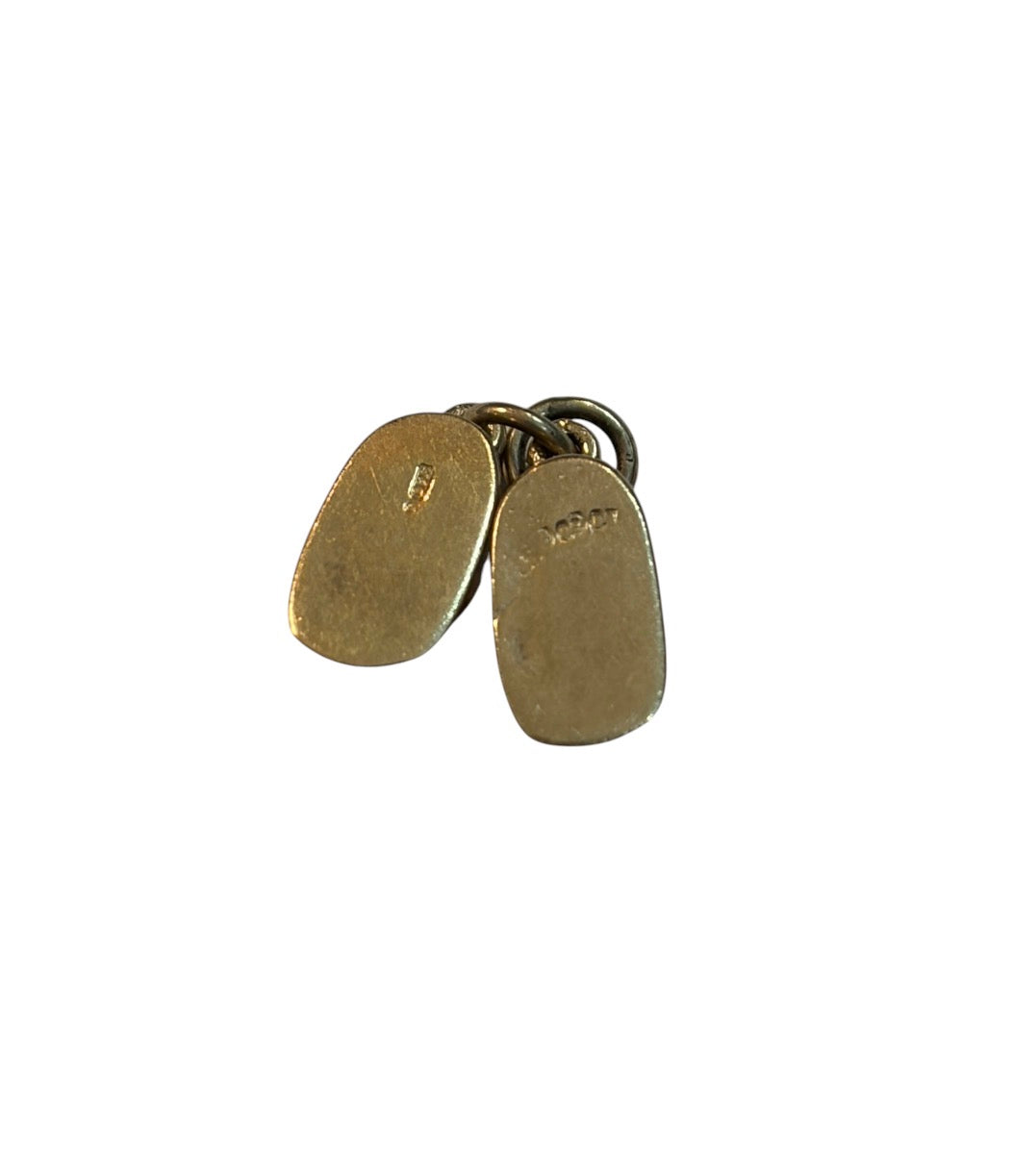 9ct vintage baby boots charm / pendant 2.6g
