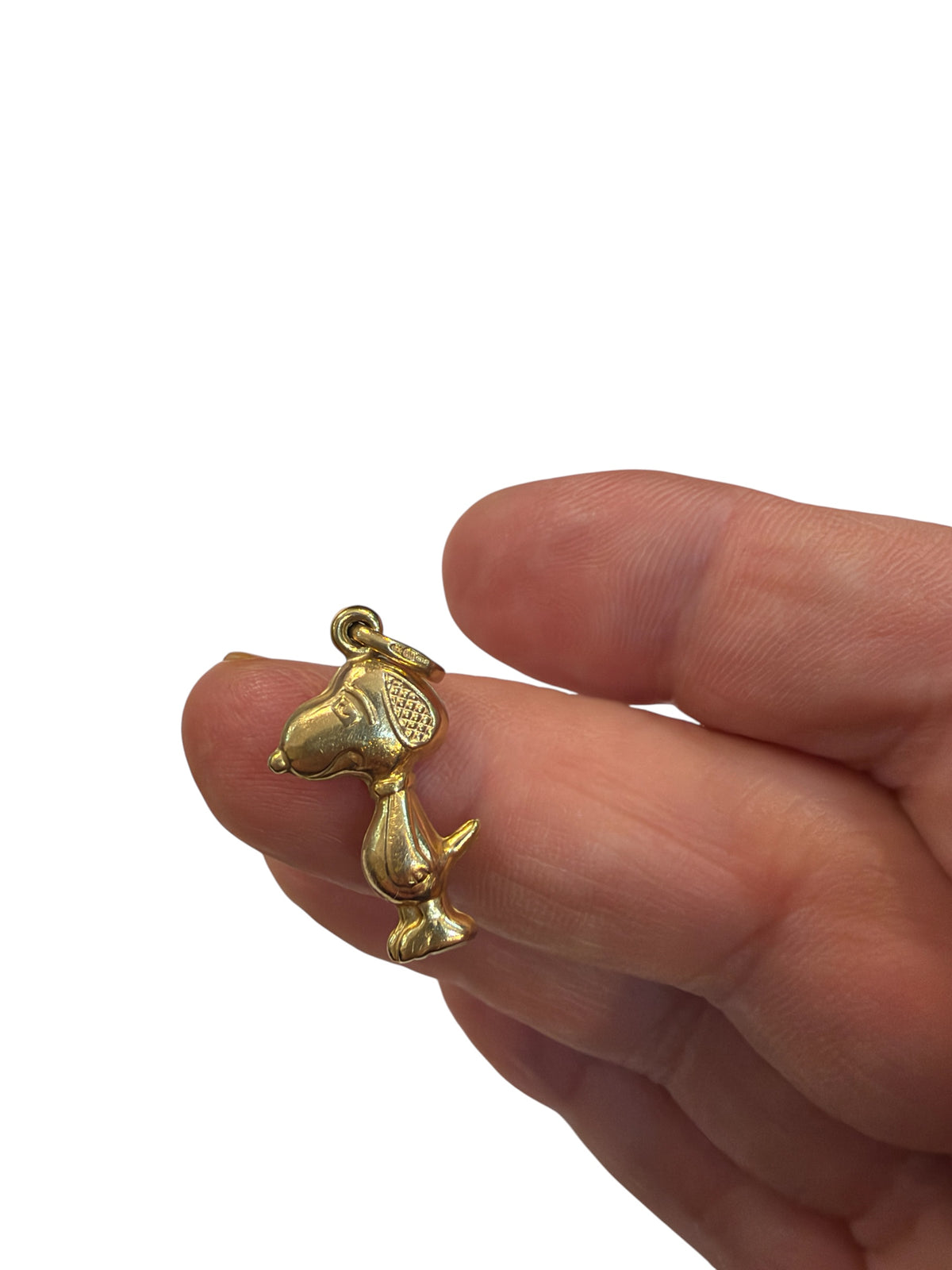 9ct vintage / pre owned snoopy charm / pendant 1.0g