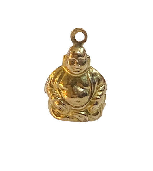 9ct laughing buddha charm