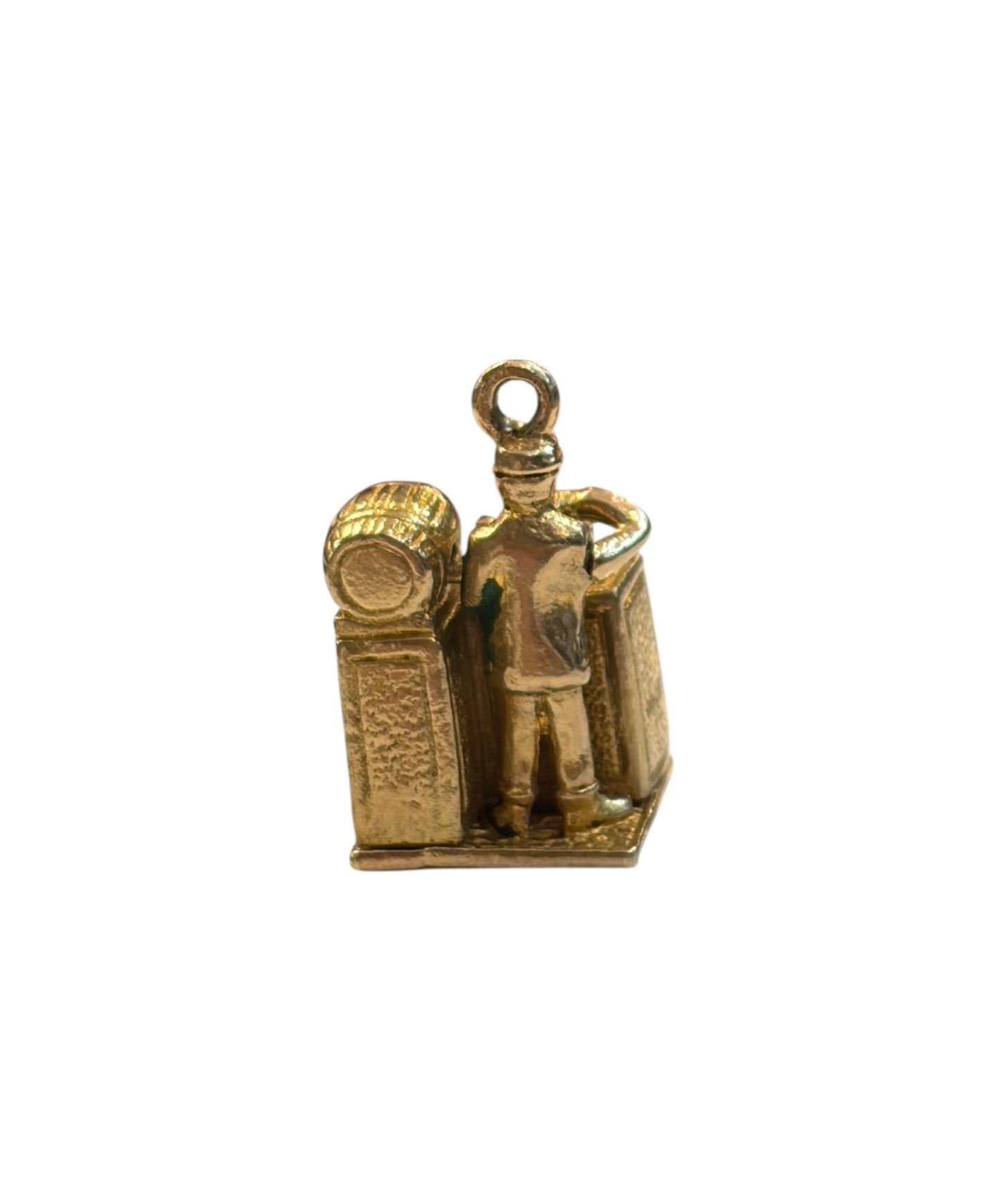 9ct vin tage bartender charm circa 1952 by ppld