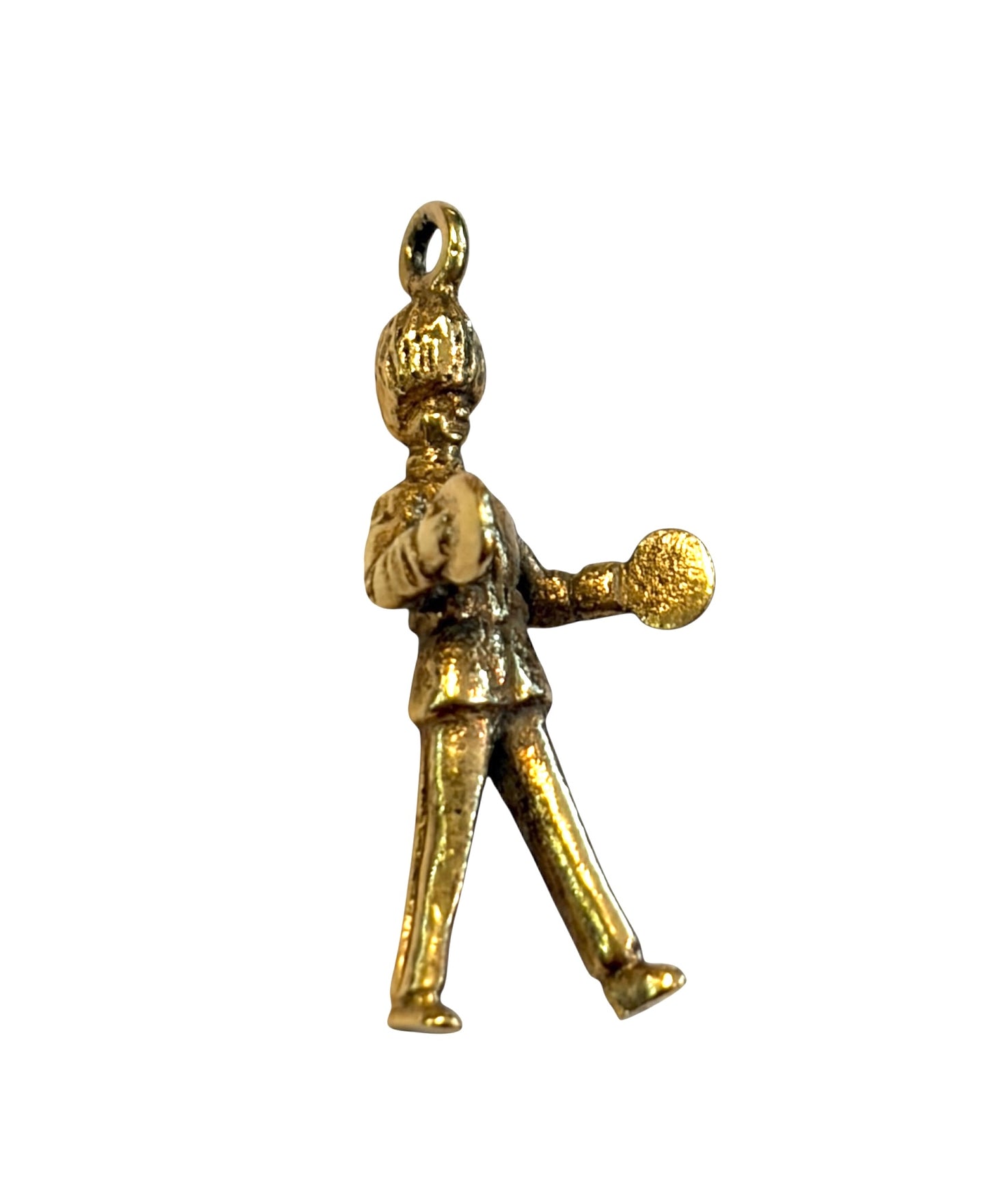 9ct vintage royal bandsman / soldier charm circa 1979 Birmingham