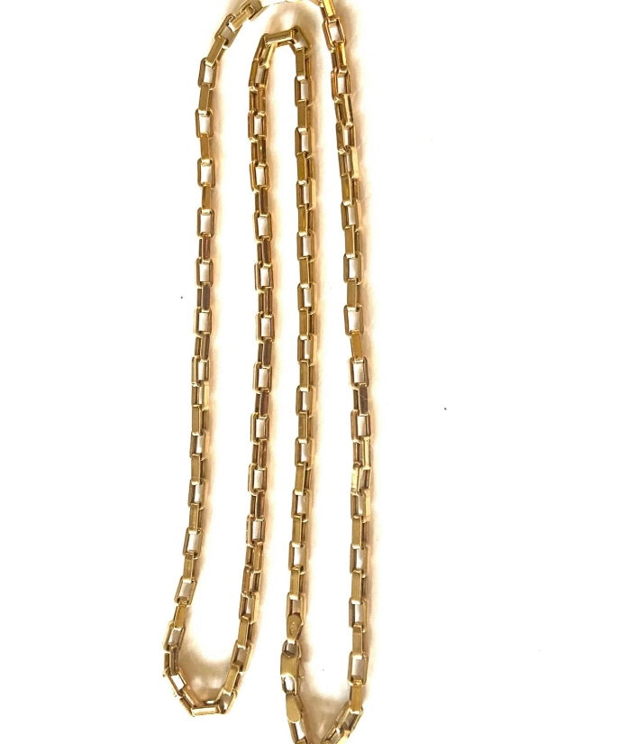 9ct vintage paper chase link chain 24 inches long 12.0g