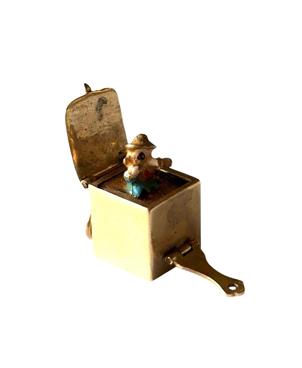 9ct vintage 'jack in the box' charm by Georg Jensen circa 1960 3.40g