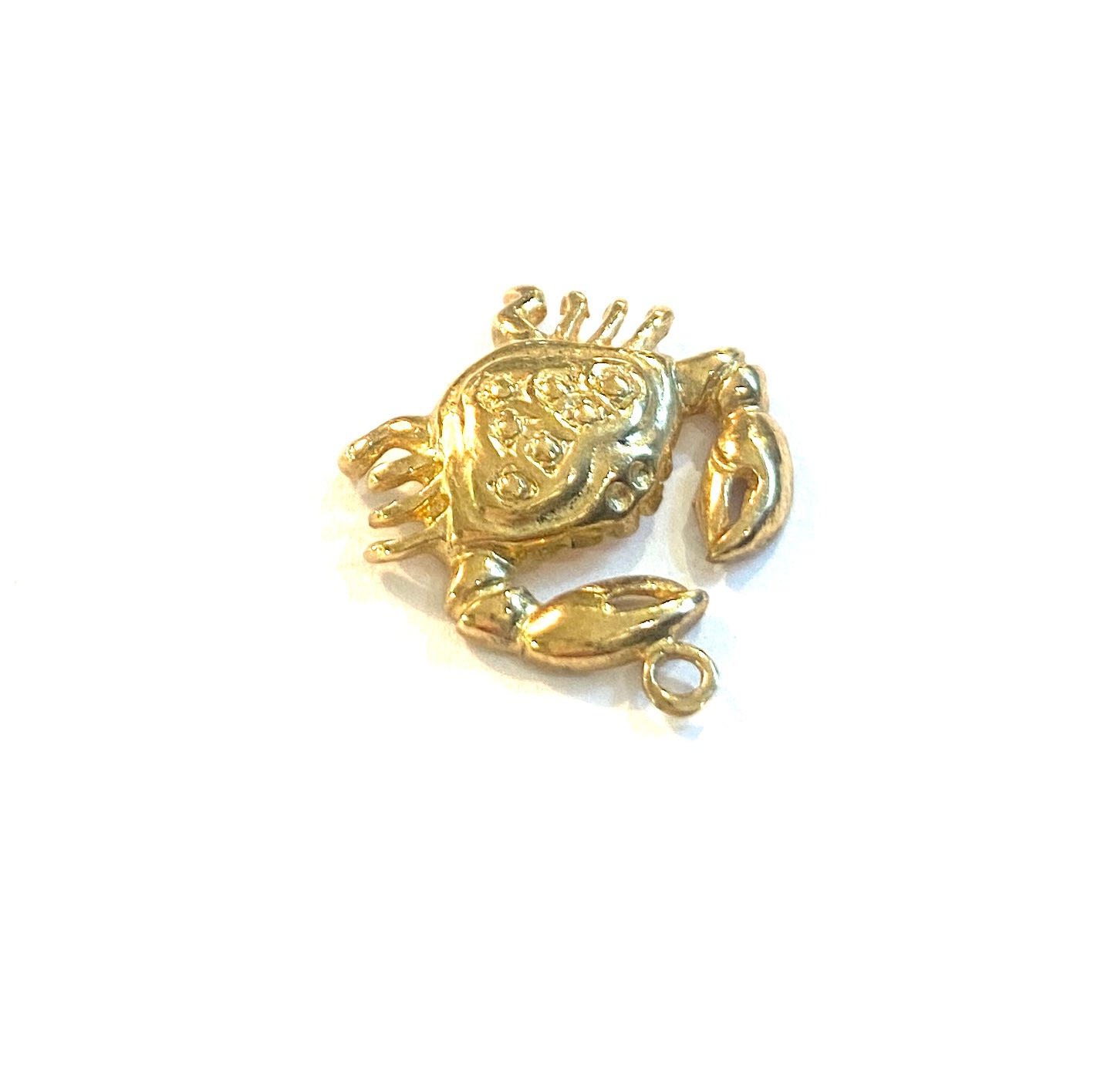 9ct 375 vintage gold crab / cancer charm