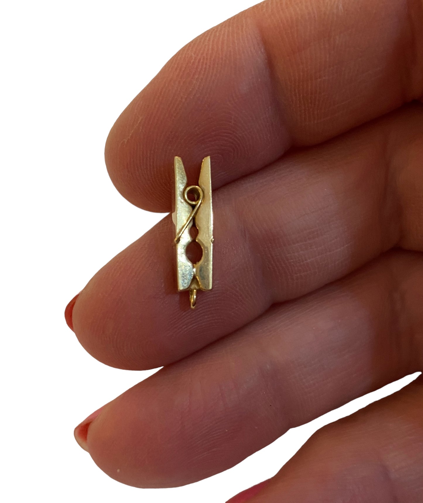 9ct pre owned gold peg charm