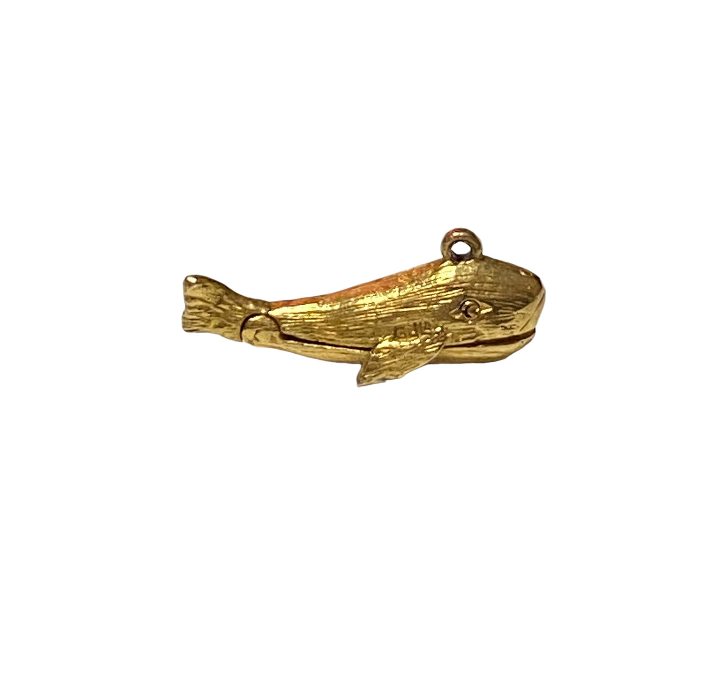 9ct vintage gold Jonah and the whale charm circa 1960