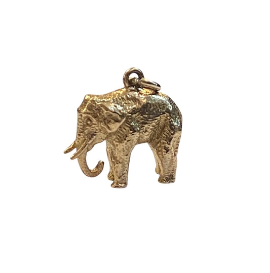9ct vintage elephant charm, circa 1957 (7.0 grams)