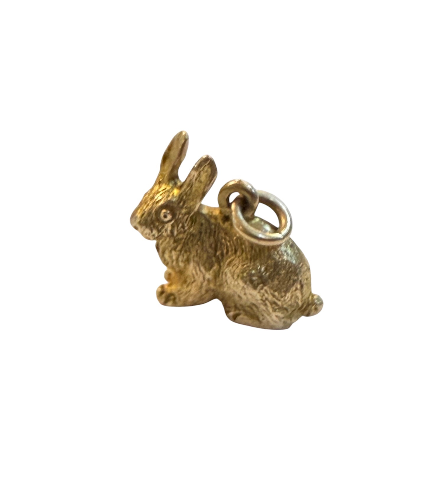 9ct vintage rabbit charm solid gold 2.8g