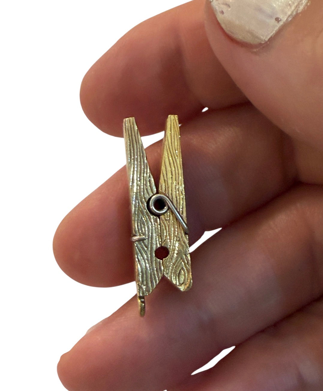 9ct pre owned gold peg charm articulated circa 1986 maker FM 6.25g