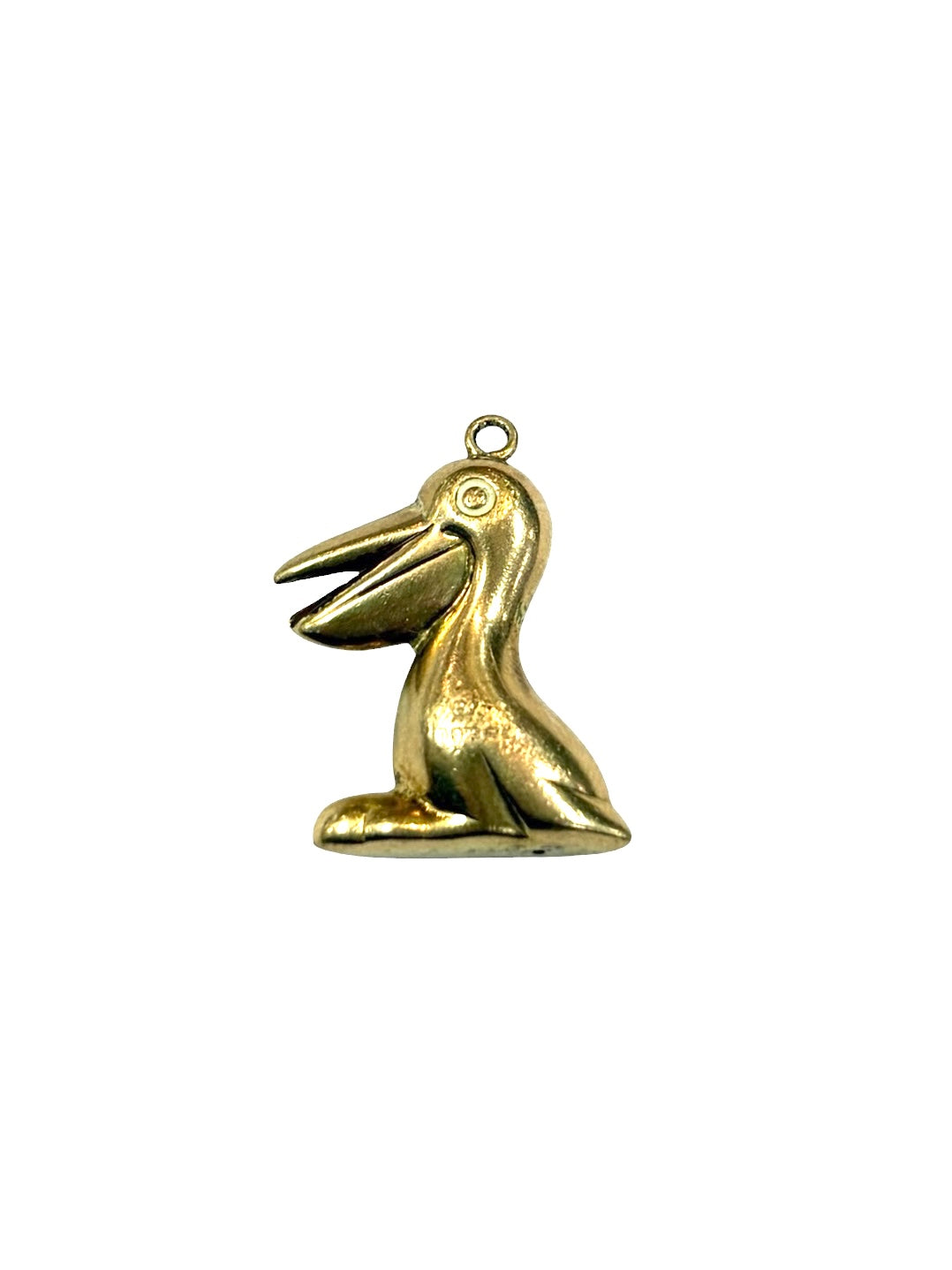 9ct vintage Pelican charm. by  Georg Jensen. 1.8g hollow circa 1967 London