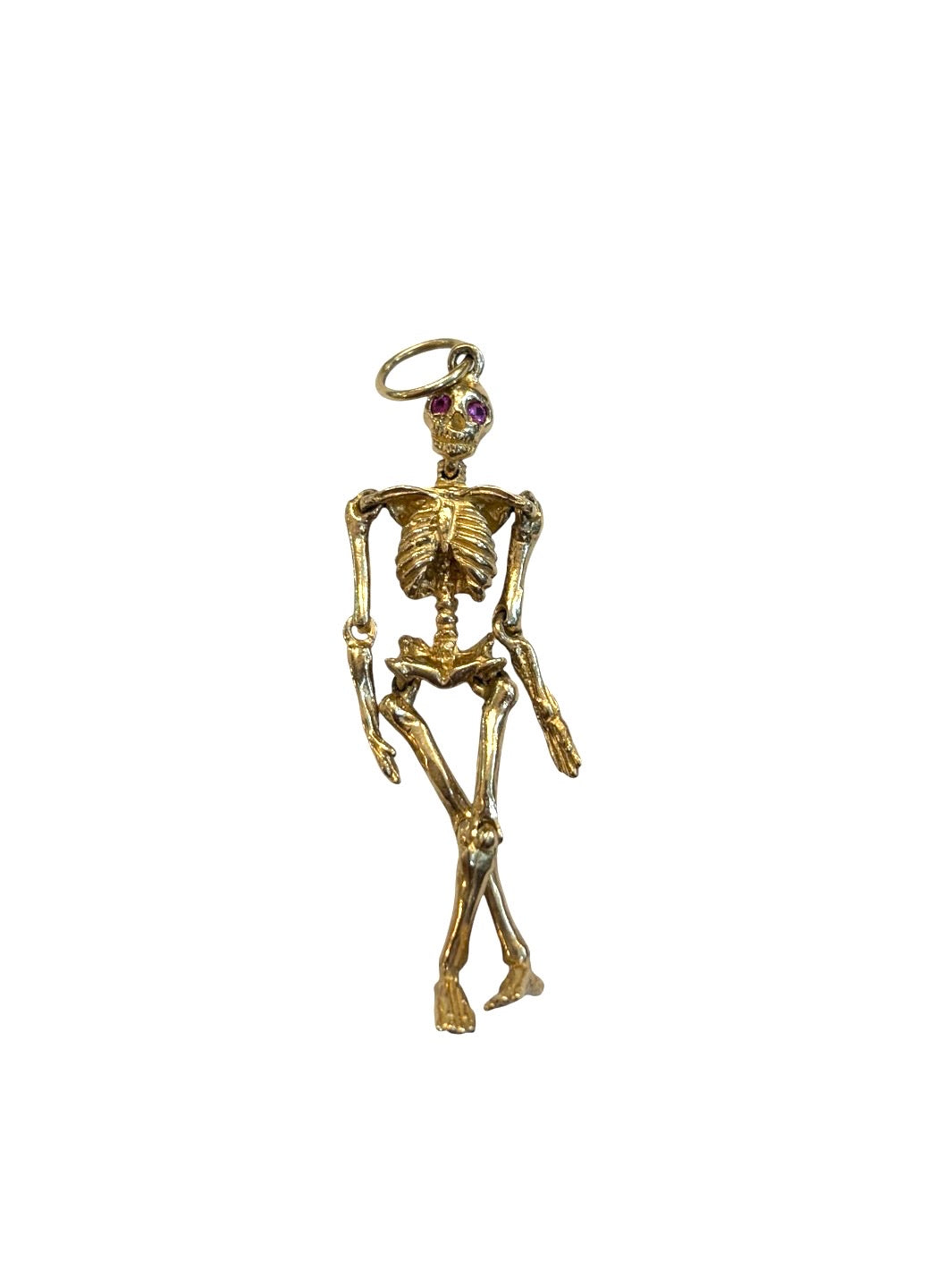 9ct vintage skeleton pendant, articulated . circa 1999. 9.2g