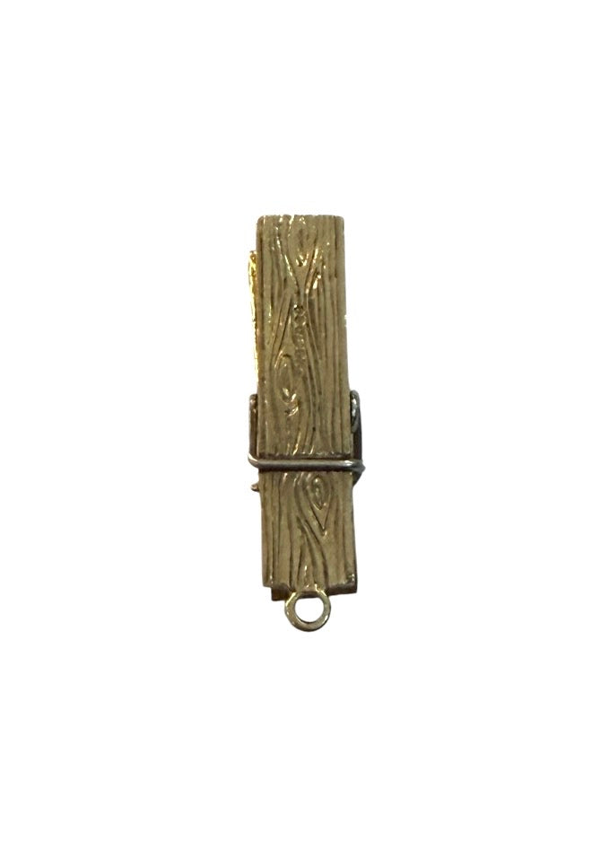 9ct pre owned gold peg charm articulated circa 1986 maker FM 6.25g
