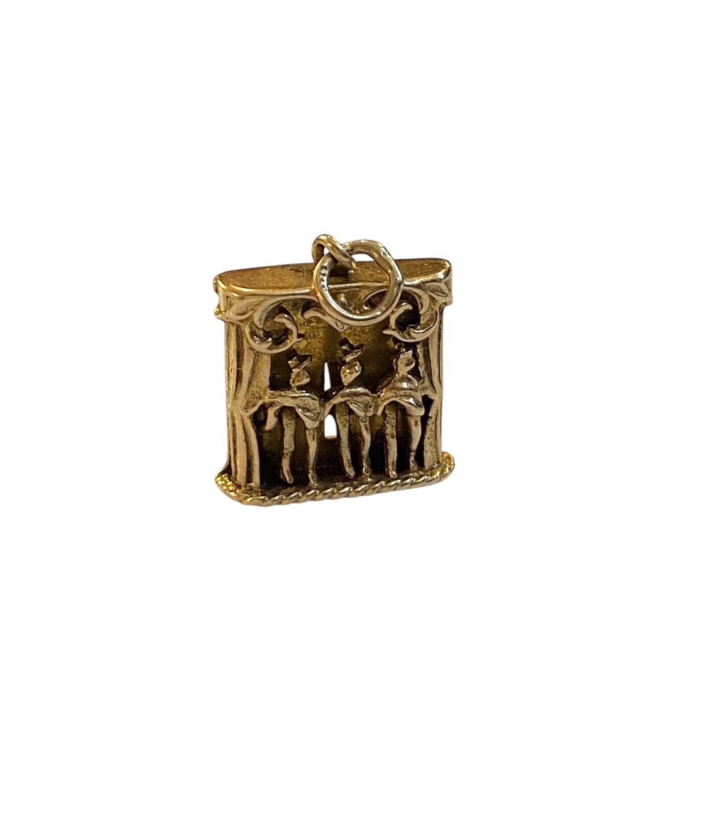 9ct vintage cancan charm circa 1960