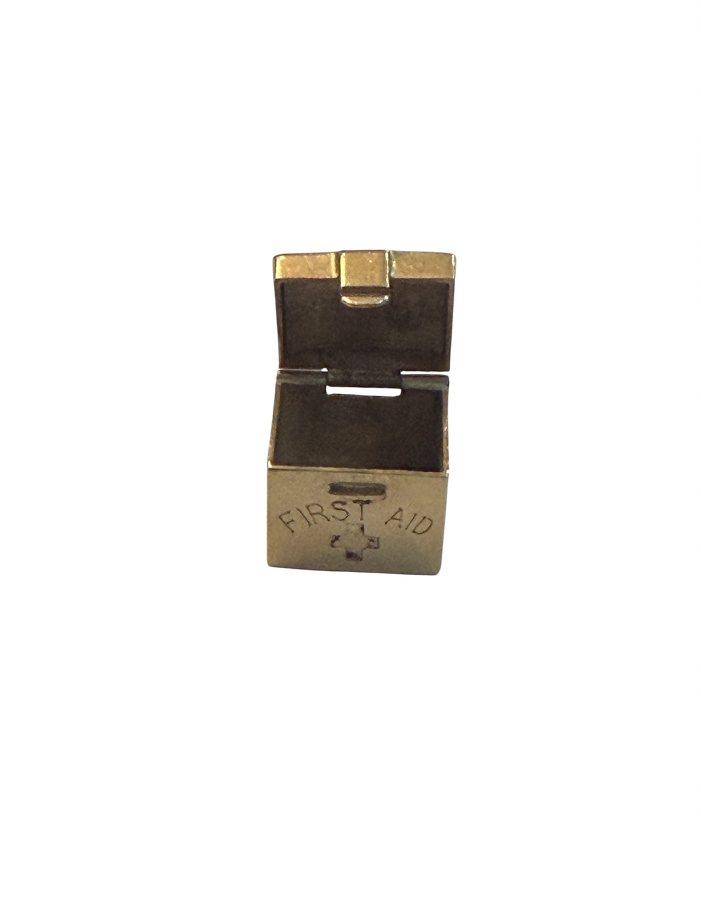 9ct vintage first aid box charm circa 1958 by Georg Jensen 2.7g