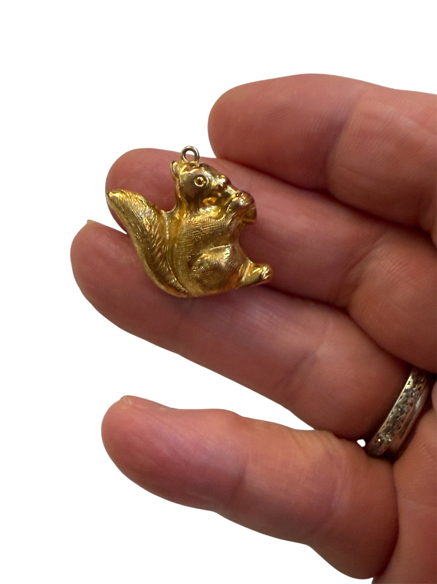 9ct vintage squirrel charm by georg jensen circa 1968