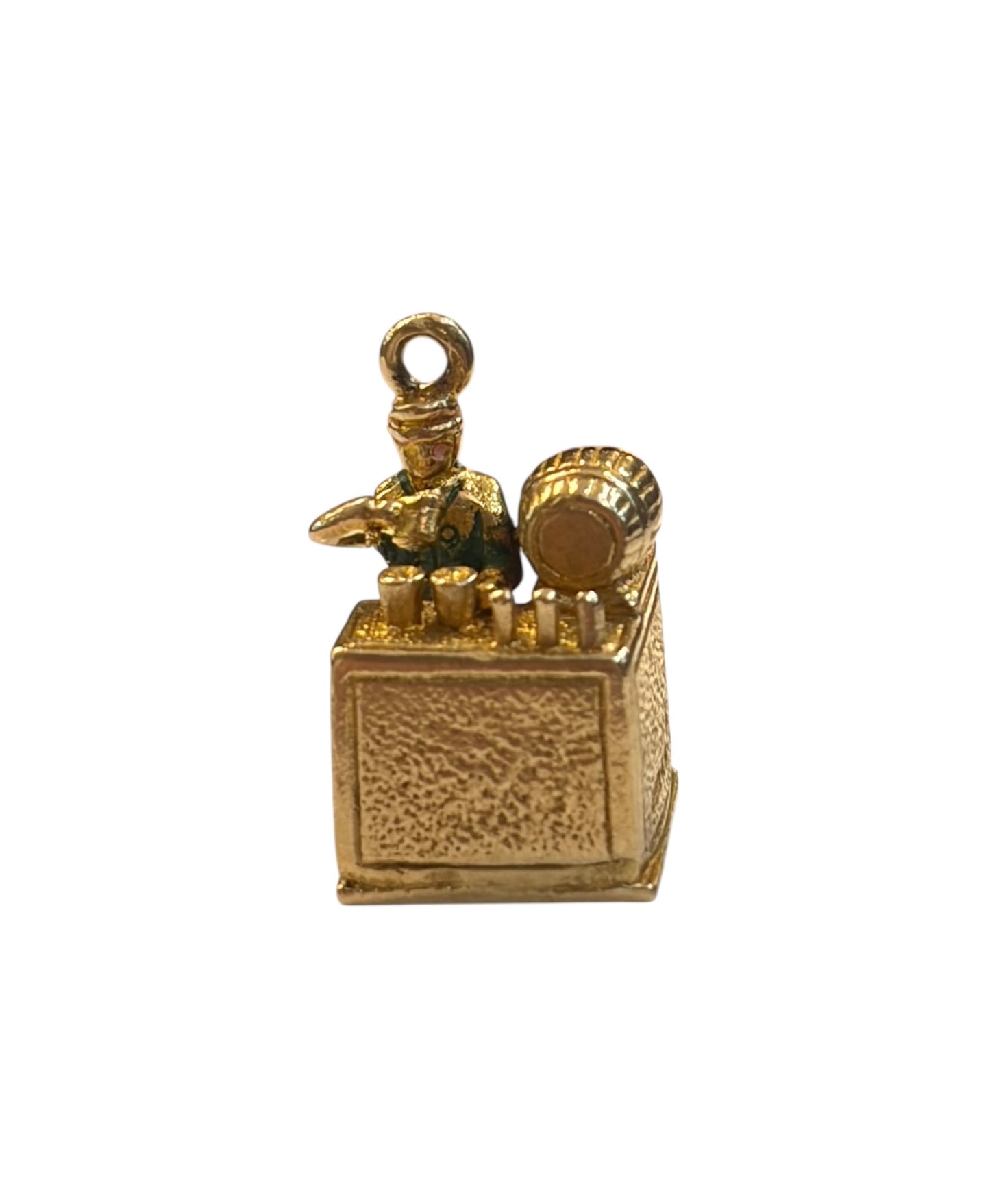 9ct vin tage bartender charm circa 1952 by ppld