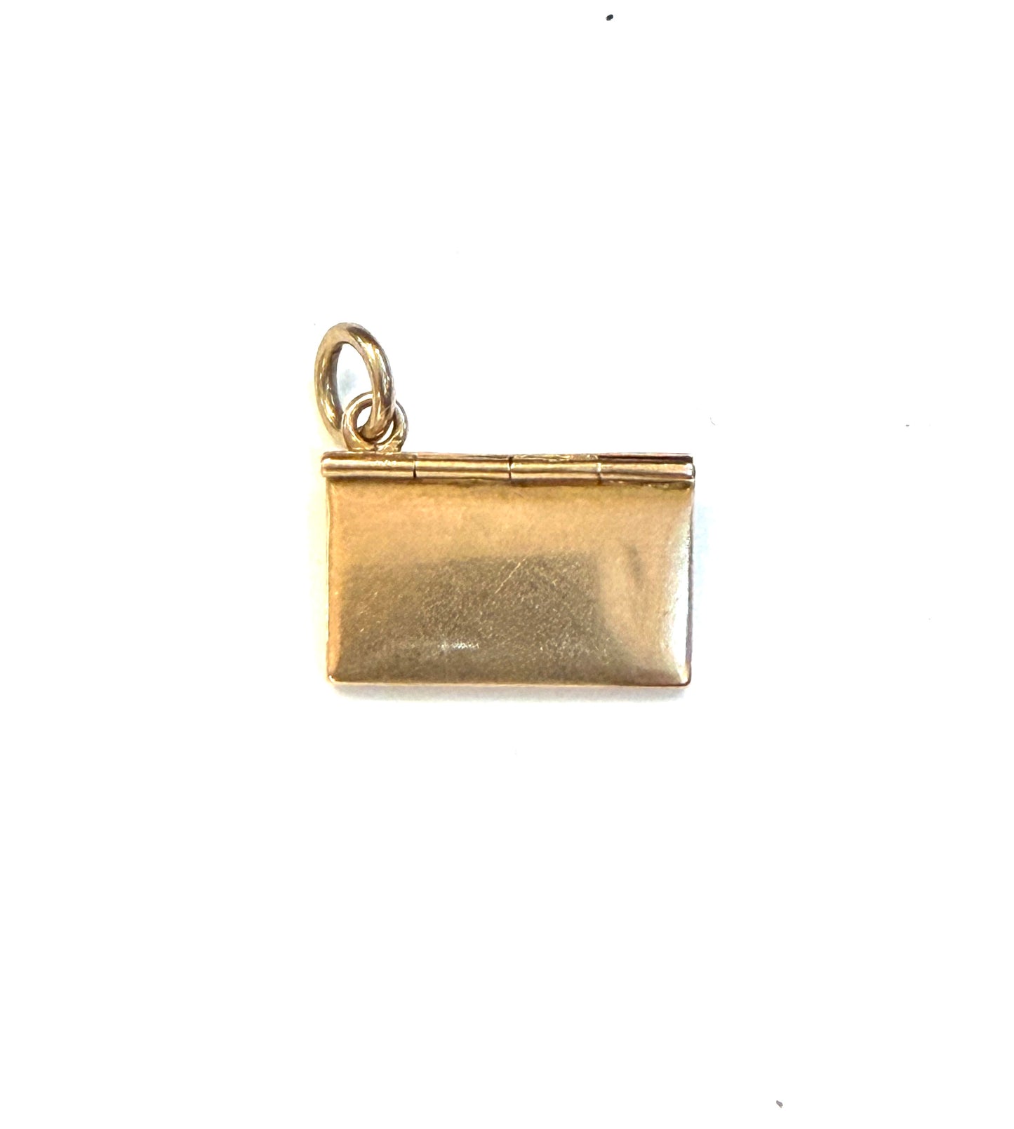 9ct antique envelope charm with a note inside circa 1901