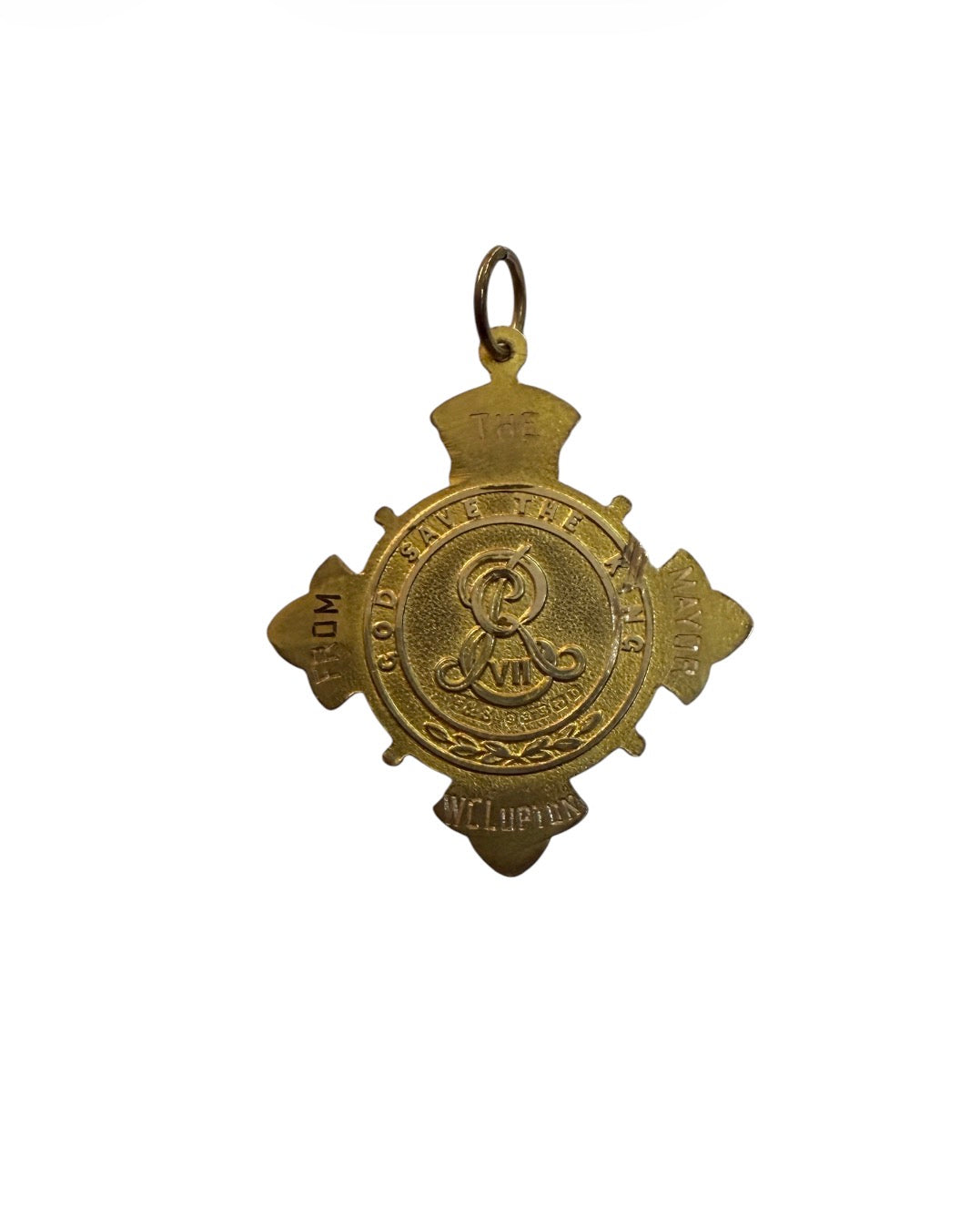 9ct Antique Fob of the coronation of King Edward VII circa 1902