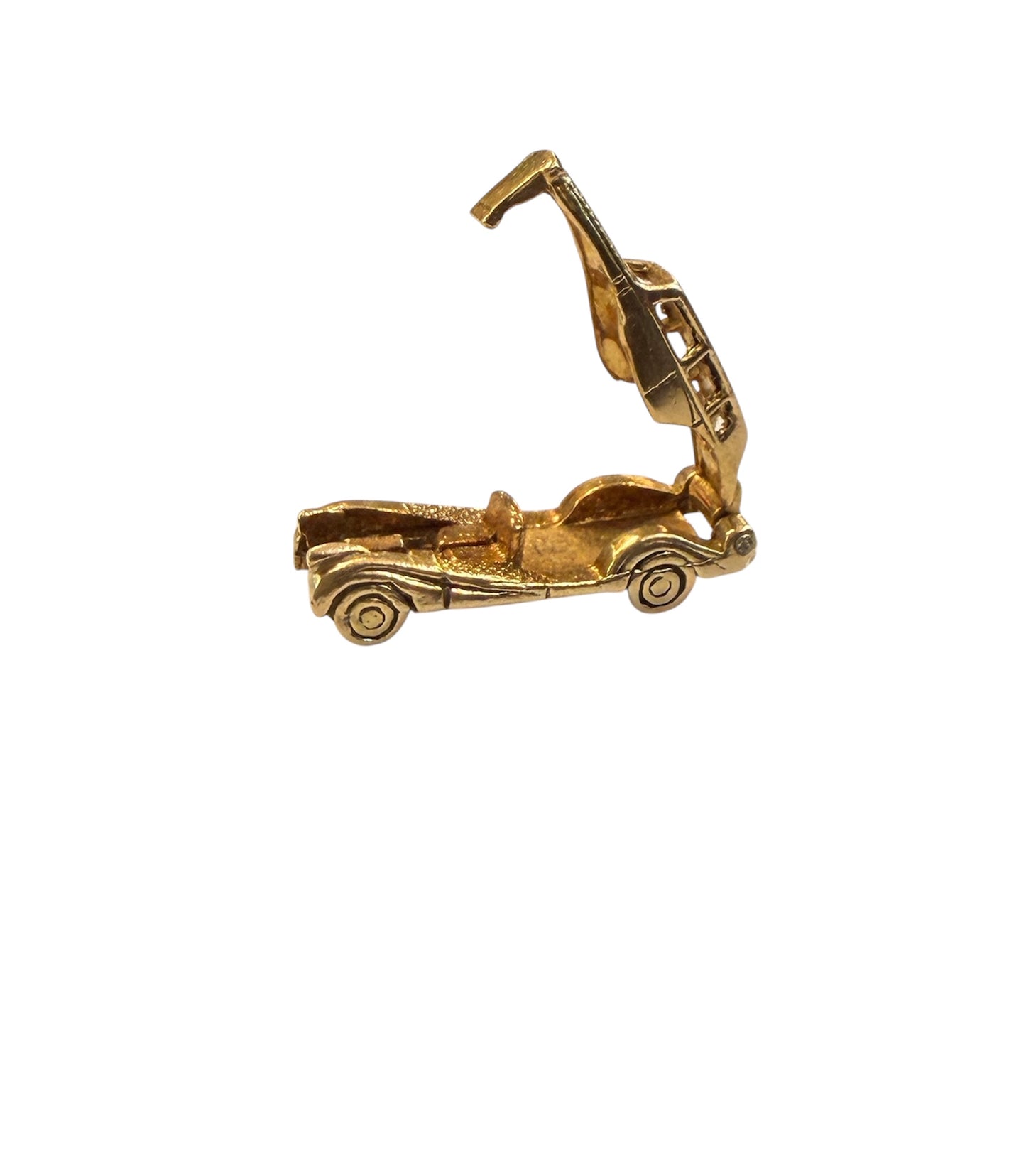 9ct vintage rolls Royce charm , opening, large. birmingham 1972