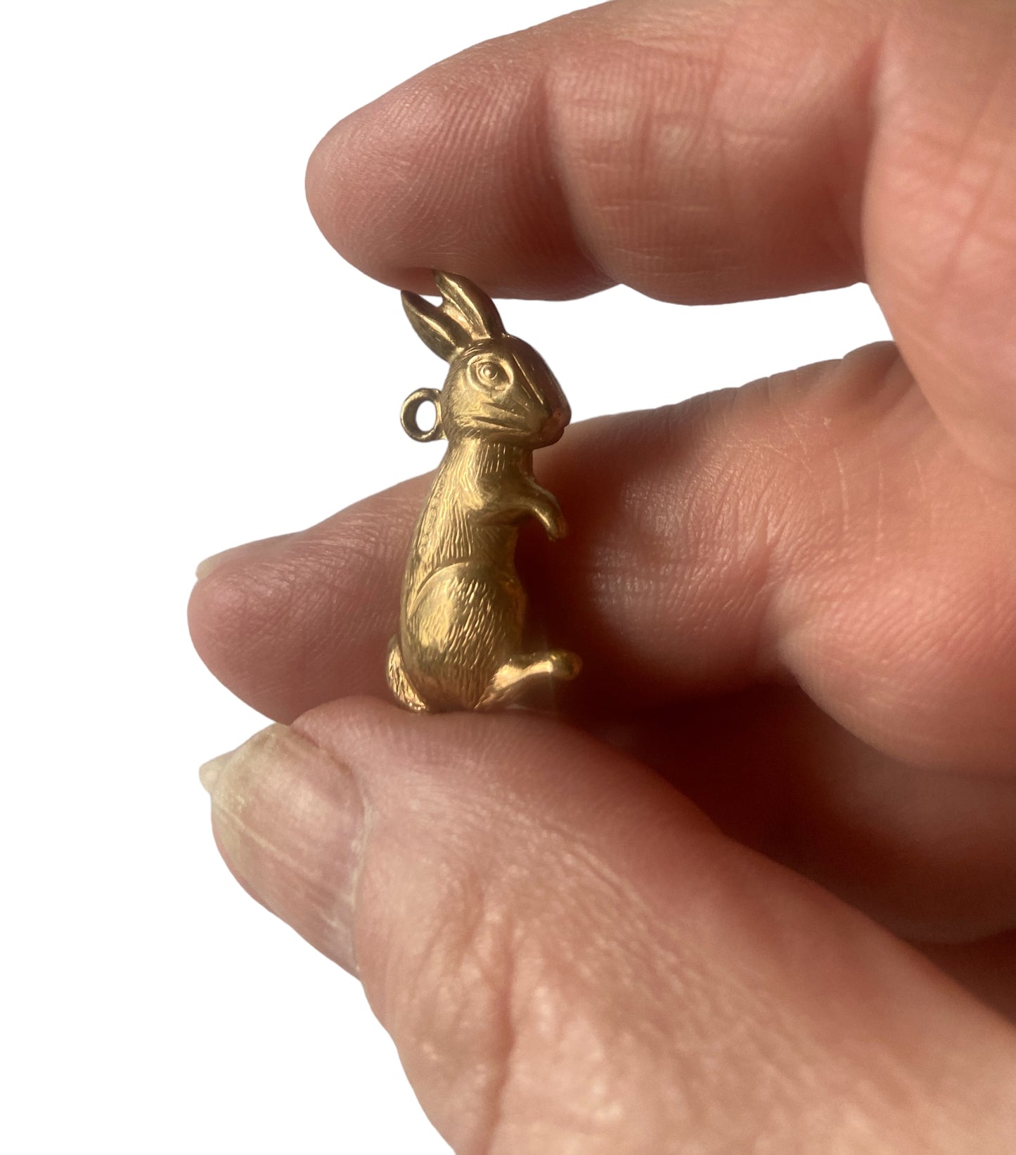 9ct vintage rabbit charm circa London 1969