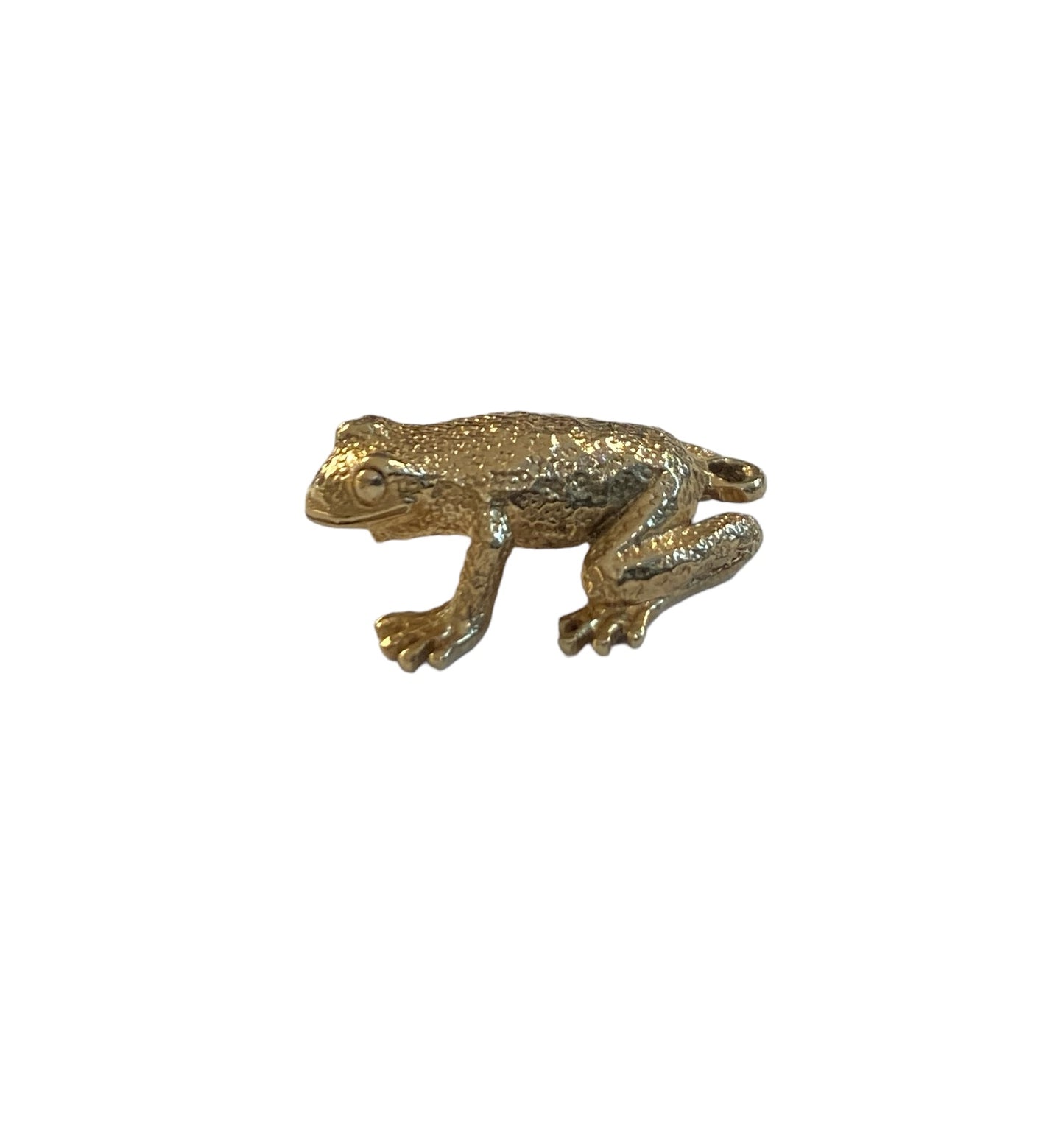 9ct vintage gold frog charm circa 1968 maker PPld