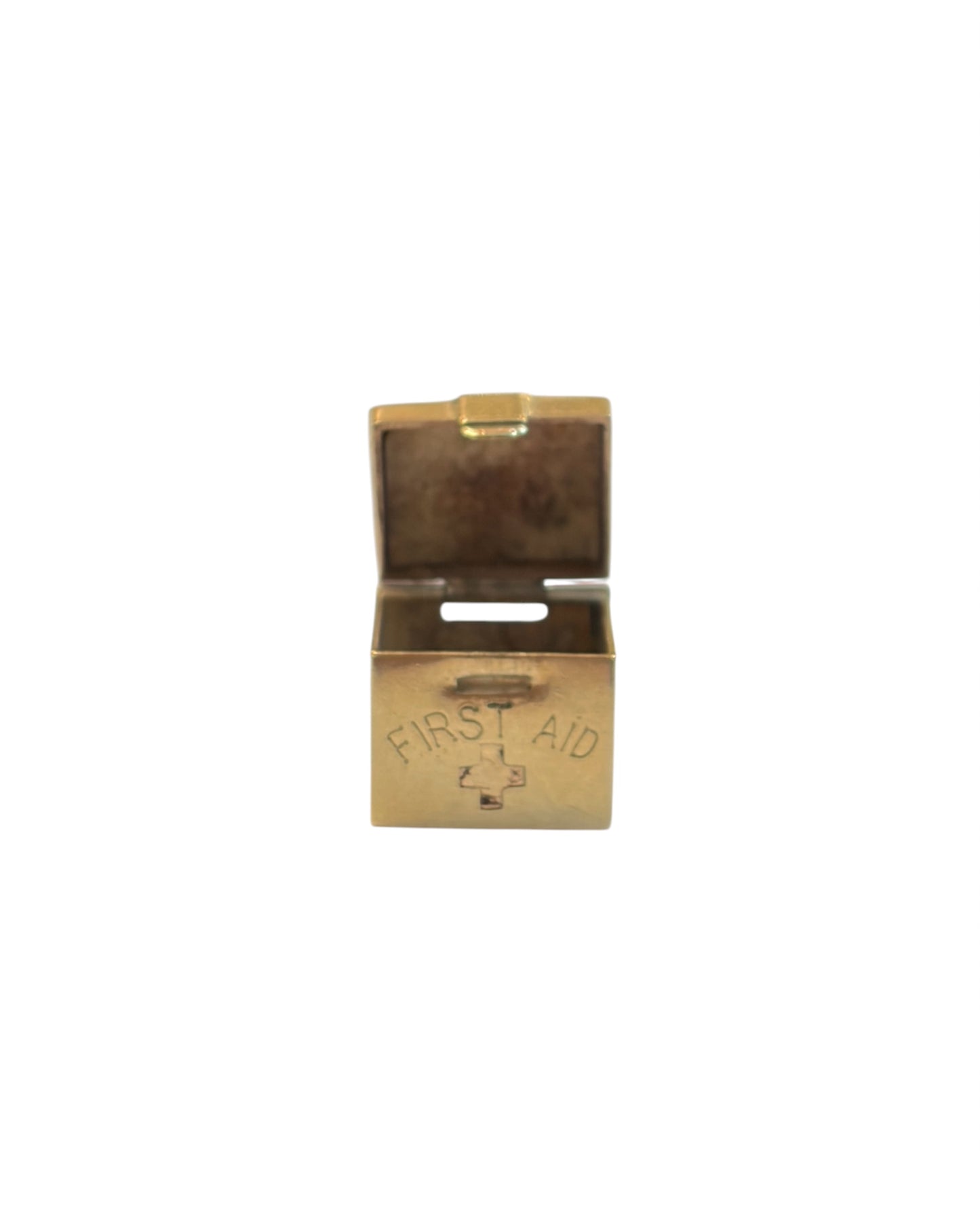9ct vintage first aid box charm circa 1958 by Georg Jensen 2.7g