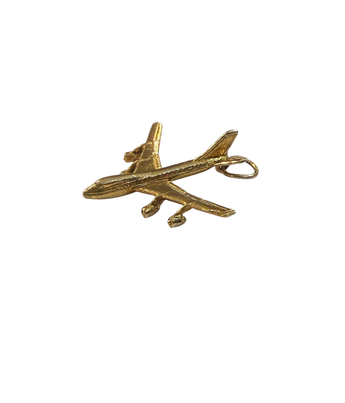 9ct vintage plane charm / pendant  3.57g