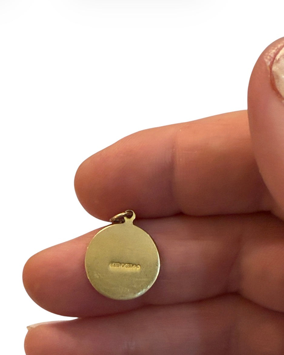 9ct vintage Virgo charm / pendant circa 1966 1.8g