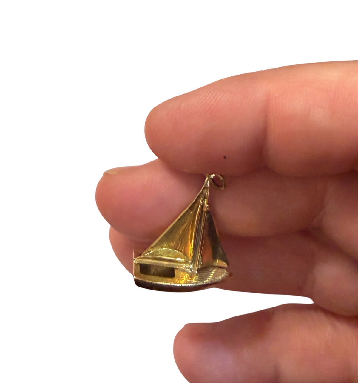 9ct vintage yacht charm / pendant by Georg Jensen circa 1965