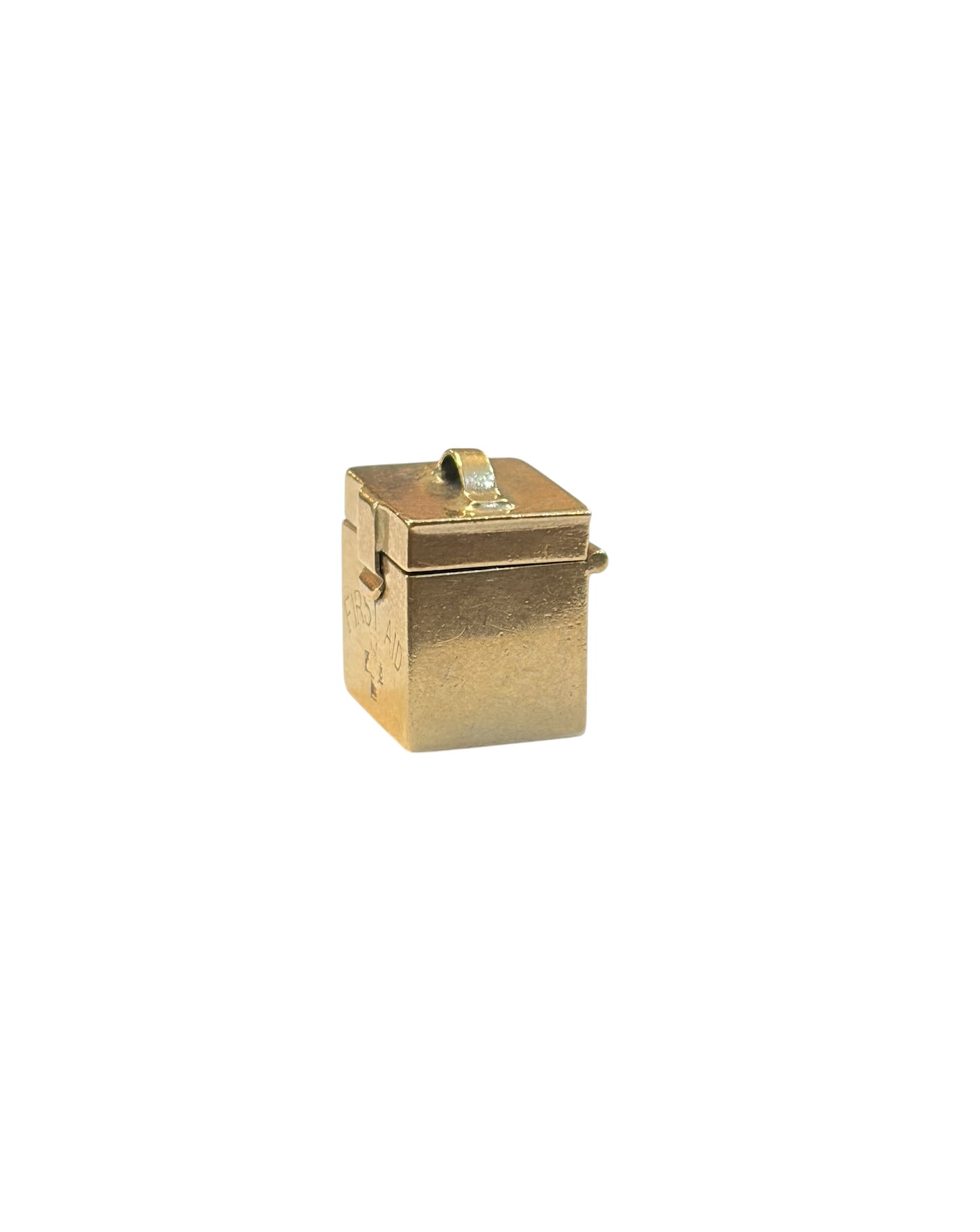 9ct vintage first aid box charm circa 1958 by Georg Jensen 2.7g